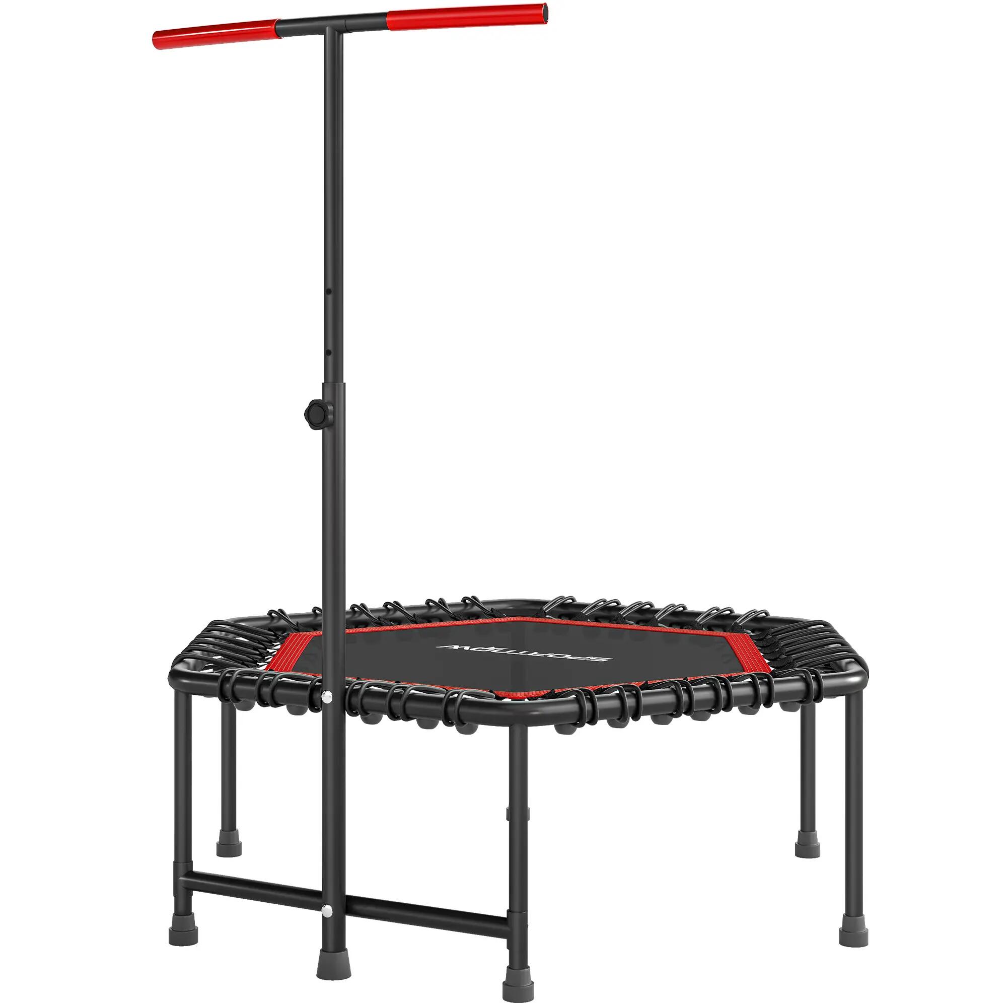 Trampoline de fitness 114 cm, cordes élastiques, poignée réglable 3 positions, t 2/9
