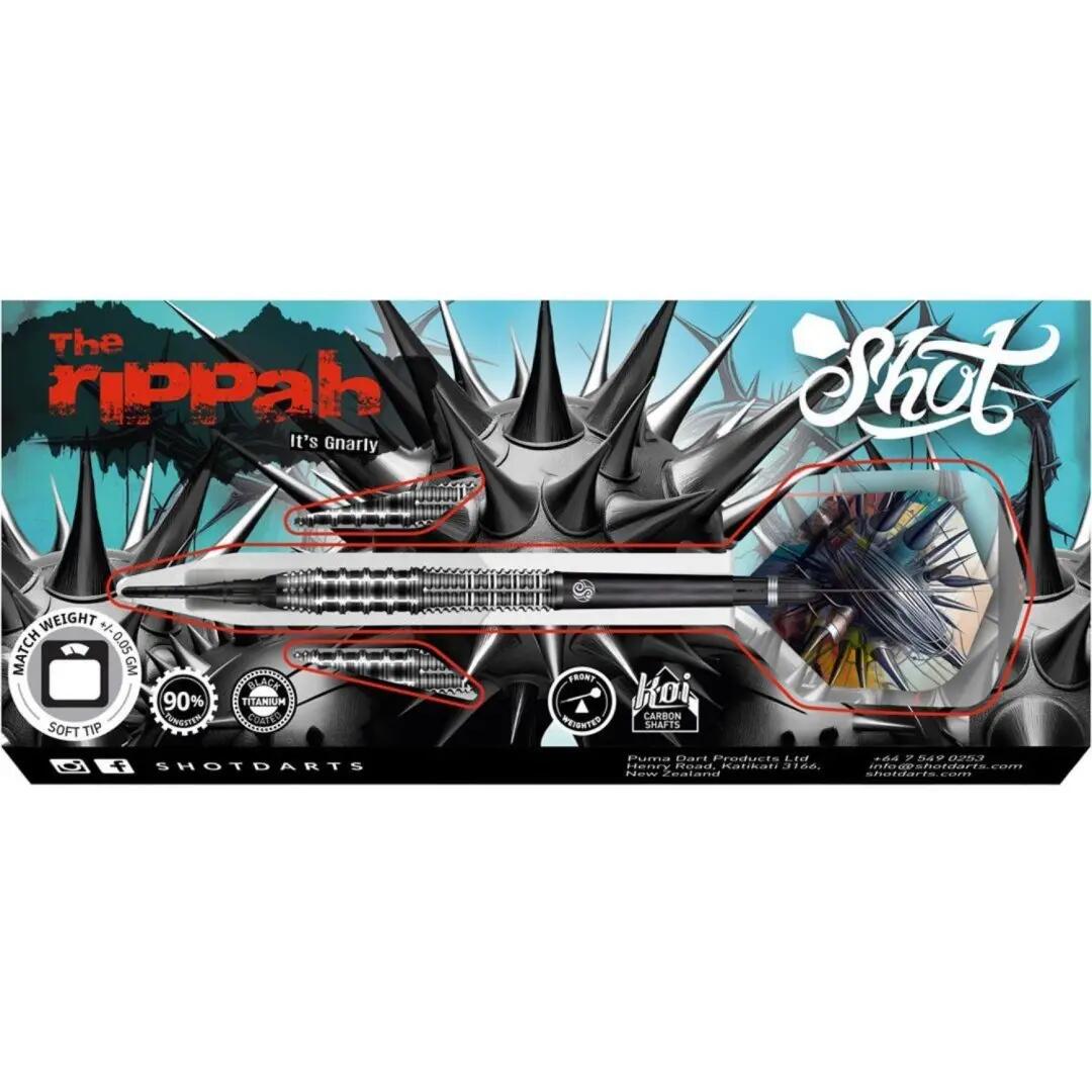 Gnarly Rippah 90% Tungsten Softtip Dartpijlen 5/5