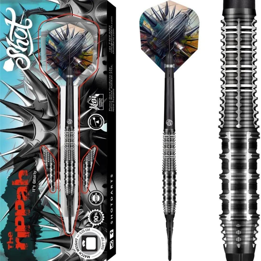 Gnarly Rippah 90% Tungsten Softtip Dartpijlen 3/5