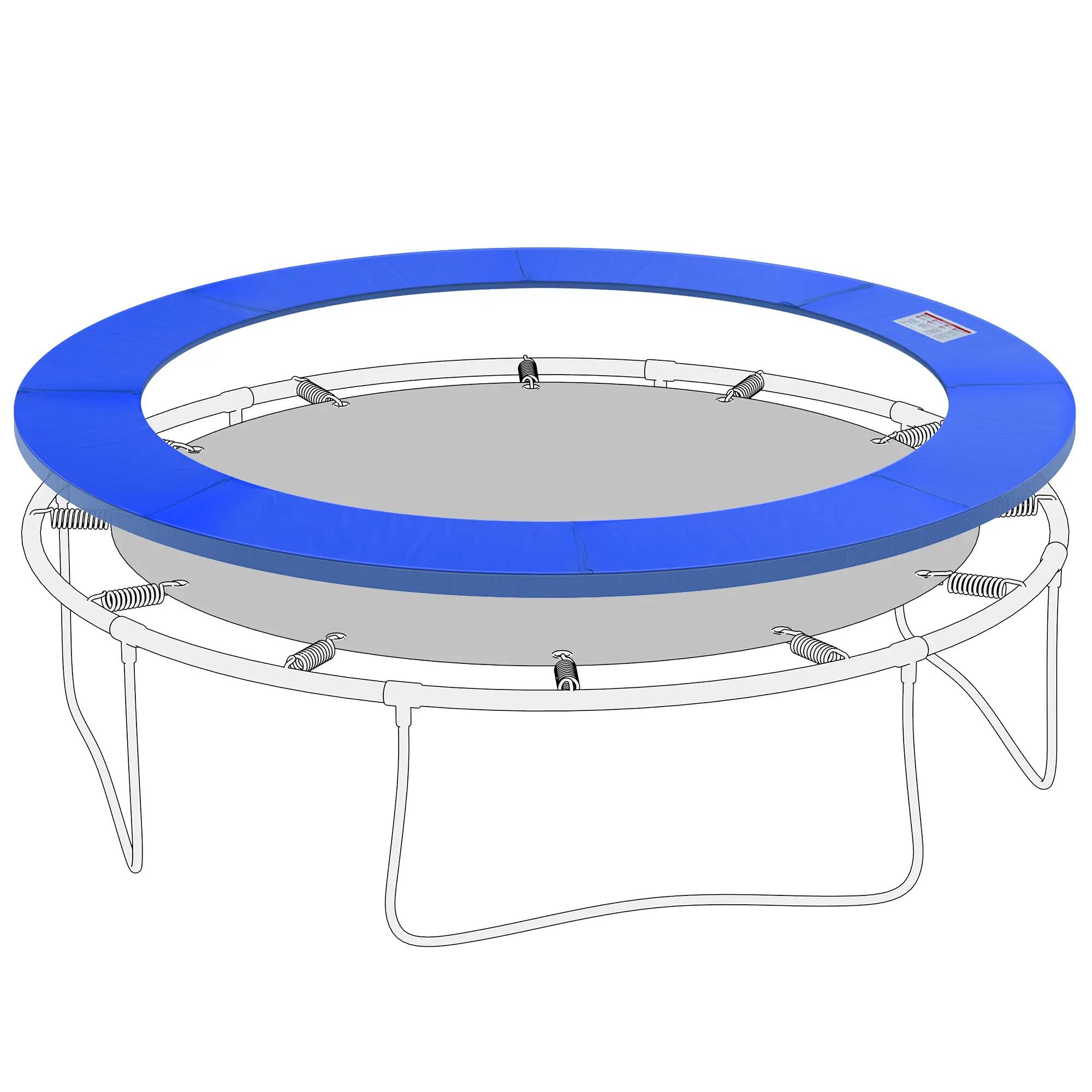 Coussin protection trampoline - anti-uv, anti-déchirure - bleu 2/6