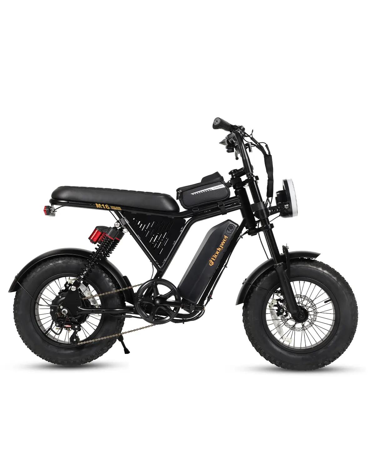 M16 Pro Bicicleta eléctrica para adultos Batería 48V 15Ah Neumático de 16" 3/11