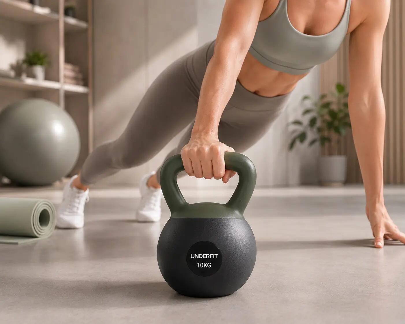 Zestaw Kettlebell Soft 2,5-12 kg 6 szt. Miękkie Odważniki UNDERFIT 6/14