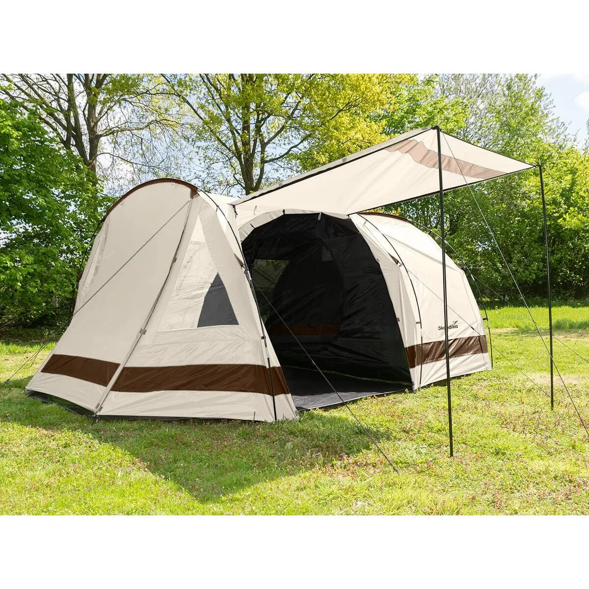 Gebraucht -  Tunnelzelt Kambo 4 - Campingzelt 4 Personen - 1x dunkle Kabine 4/17