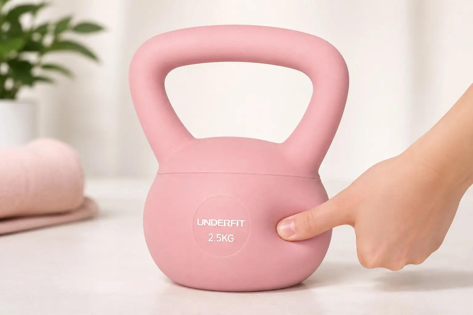 Zestaw Kettlebell Soft 2,5-12 kg 6 szt. Miękkie Odważniki UNDERFIT 2/14