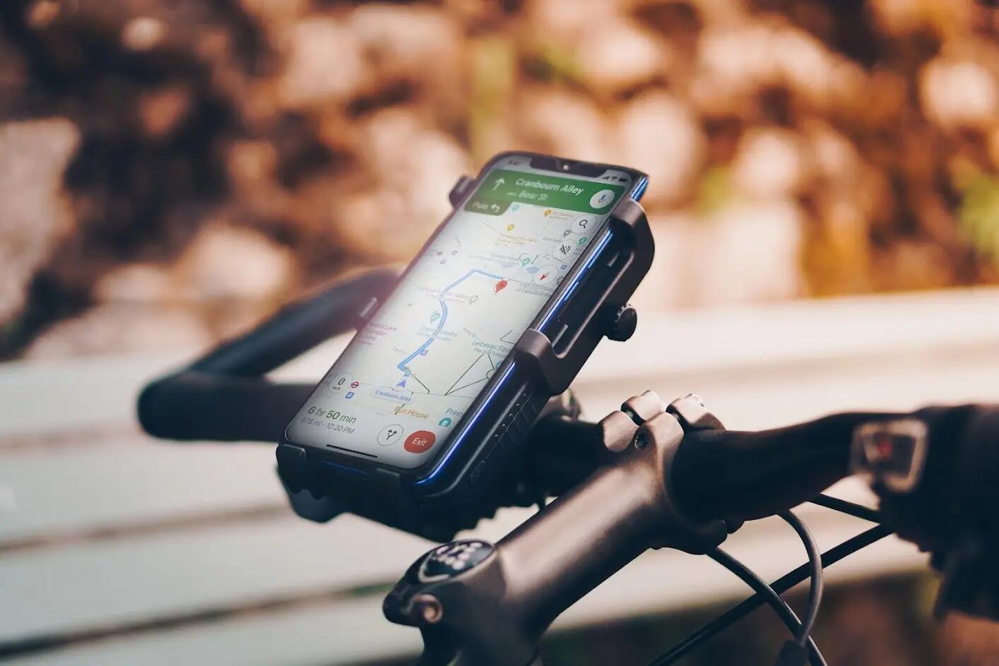 Porta telefono con induzione o filo di ricarica qualsiasi supporto Sunslice cycl 4/8