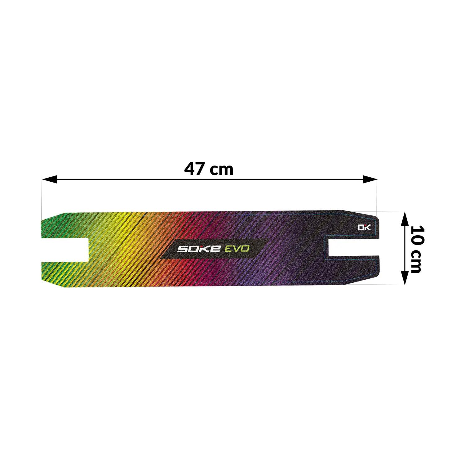 Grip tape do hulajnogi wyczynowej Soke Griptape 47x10cm Rainbow 3/4