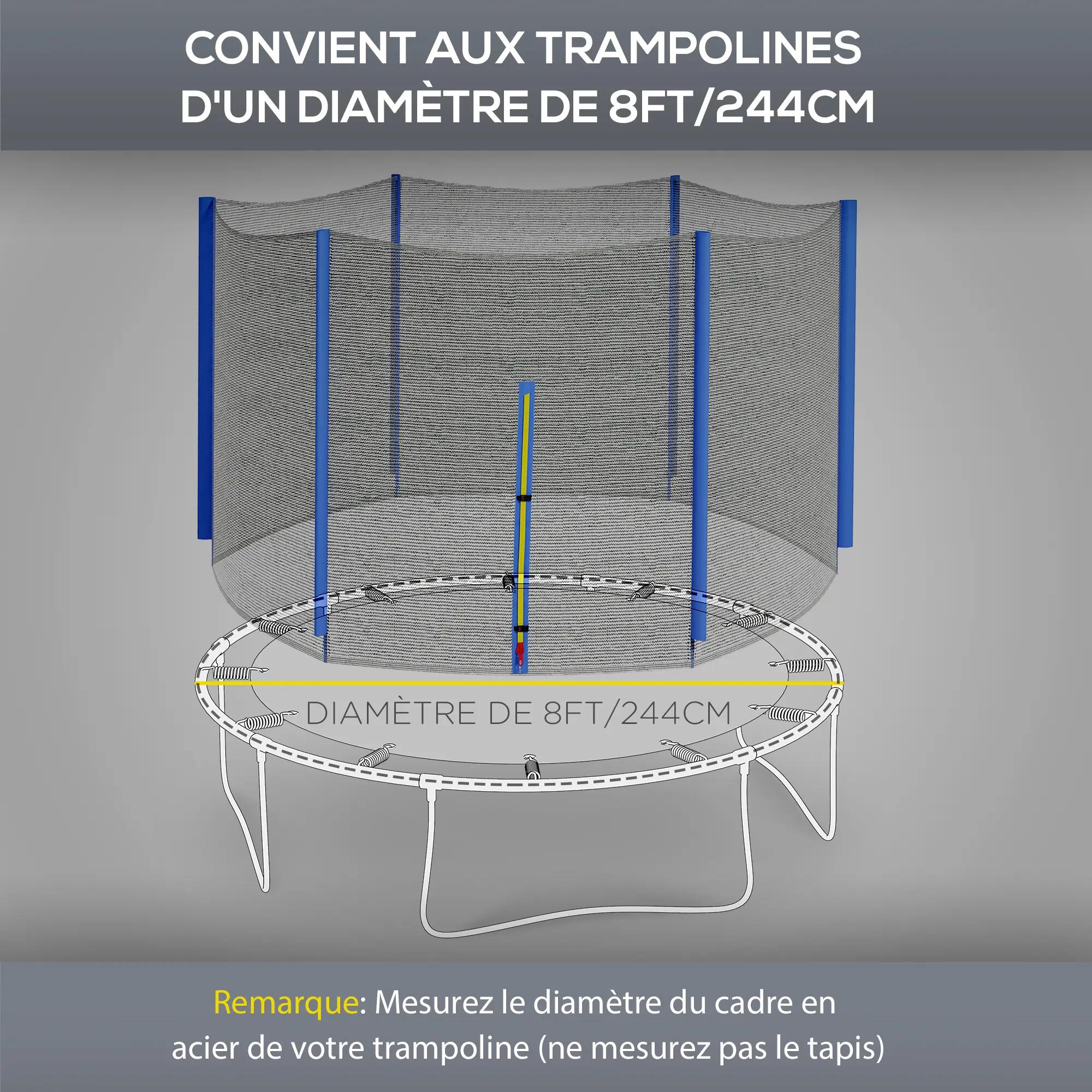 Filet de sécurité - forme physique - 6 poteaux, porte zippée 6/6