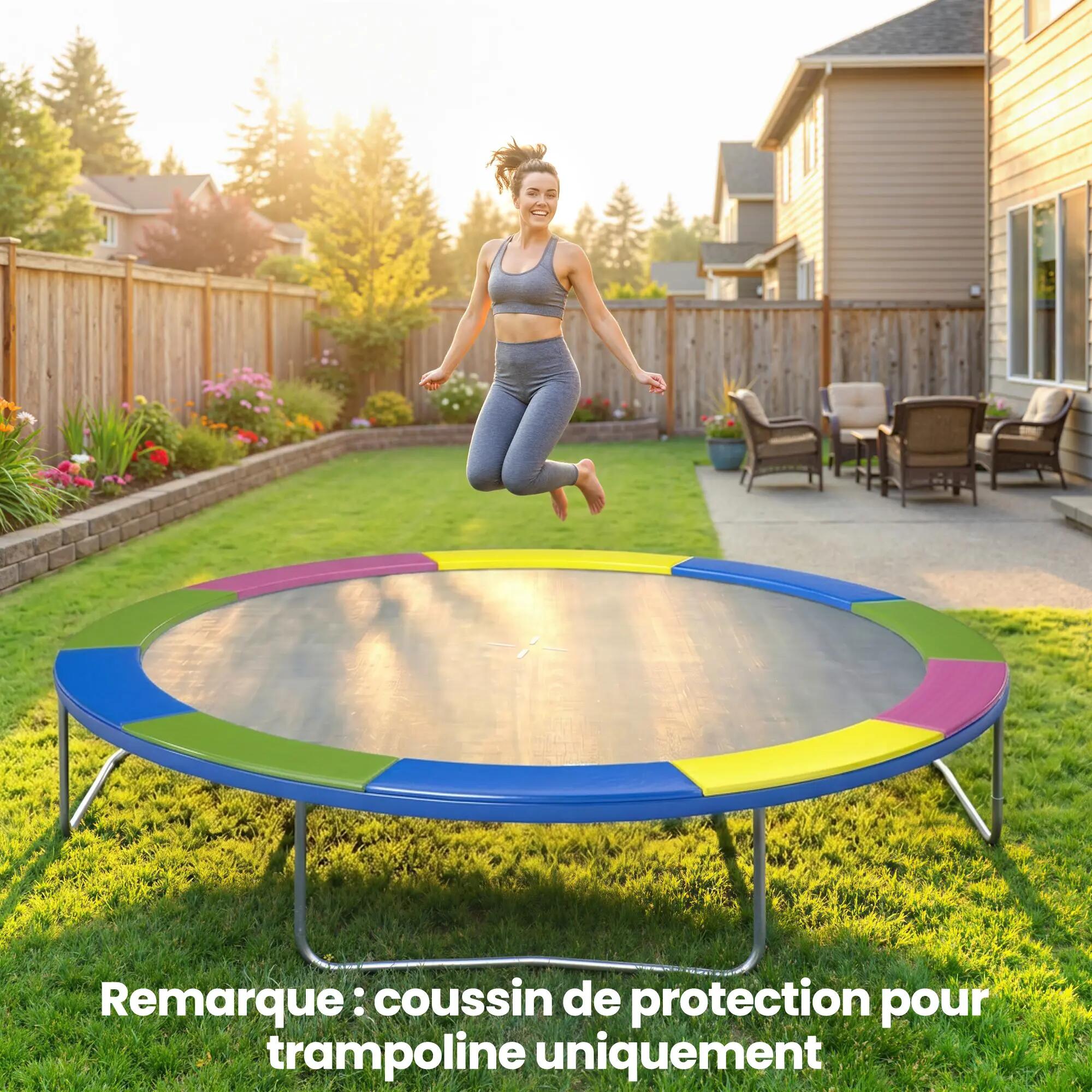 Coussin de protection trampoline 305cm avec cordon élastique résistant aux intem 4/9