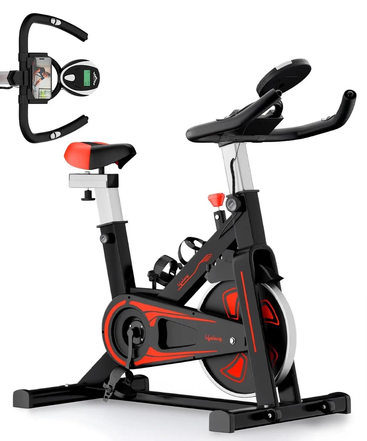 FitPro Spin Bike 6-8kg Flywheel LCD Heart Rate 120kg -  1