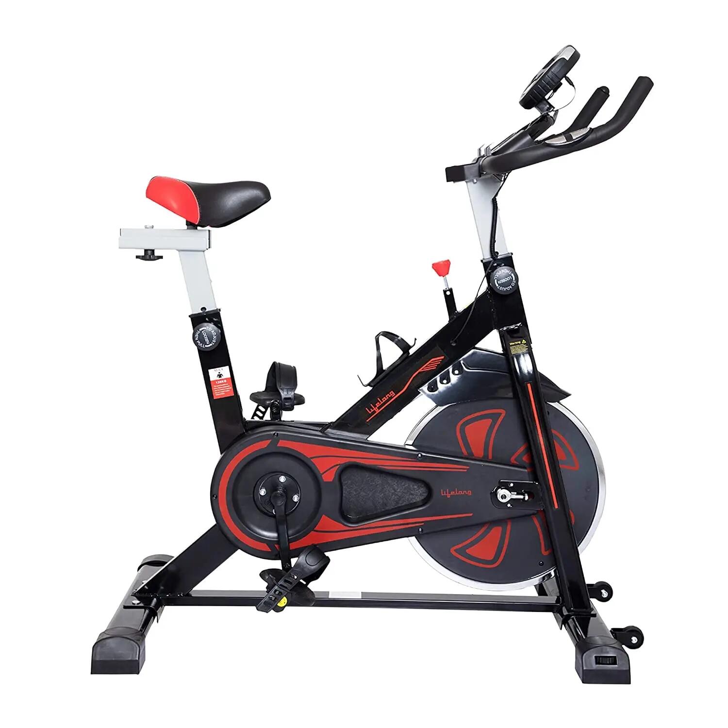 FitPro Spin Bike 8kg Flywheel LCD Heart Rate Sensor -  1