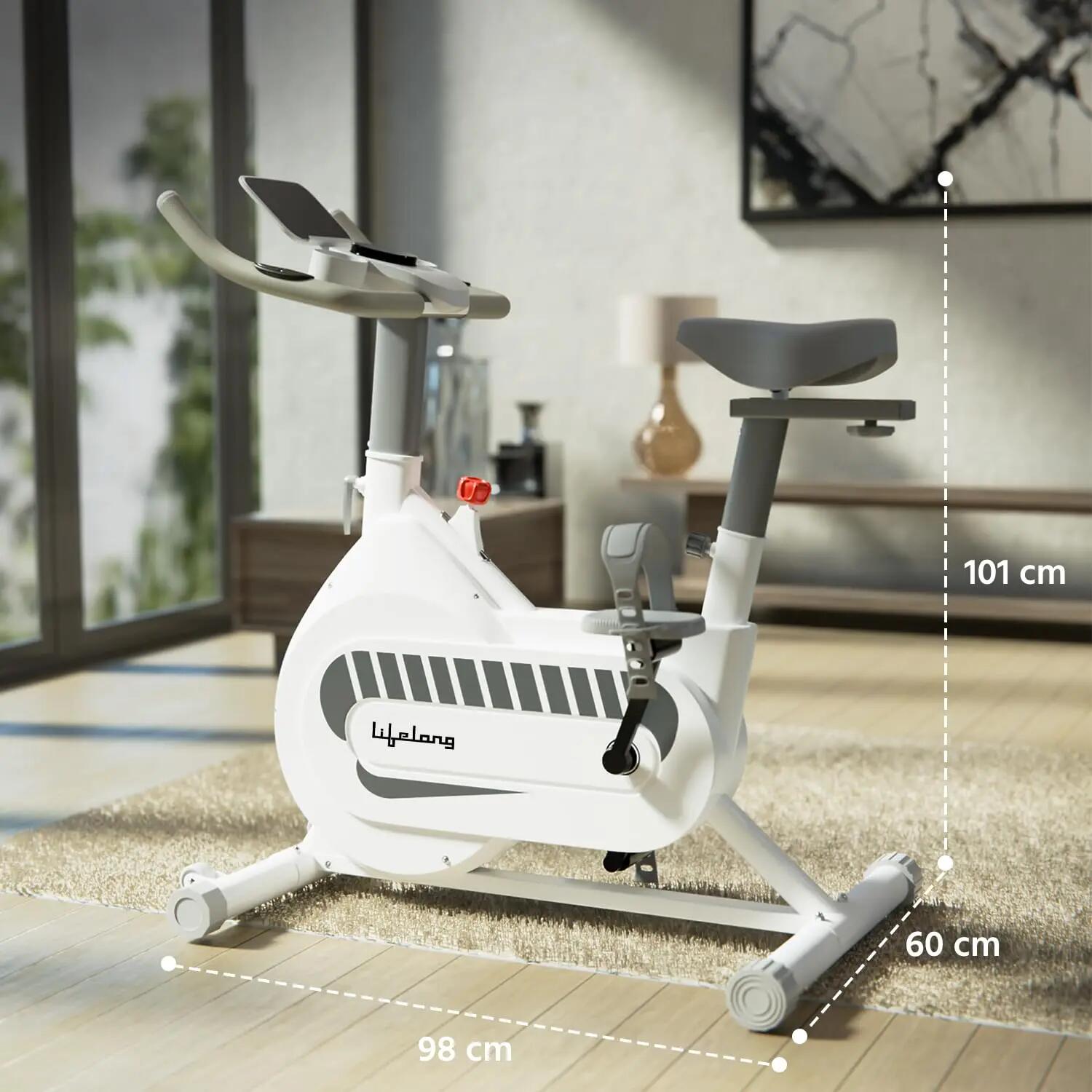 FitPro Spin Bike 8kg Flywheel LED Display Heart Rate, Weight Capacity 120kg -  2
