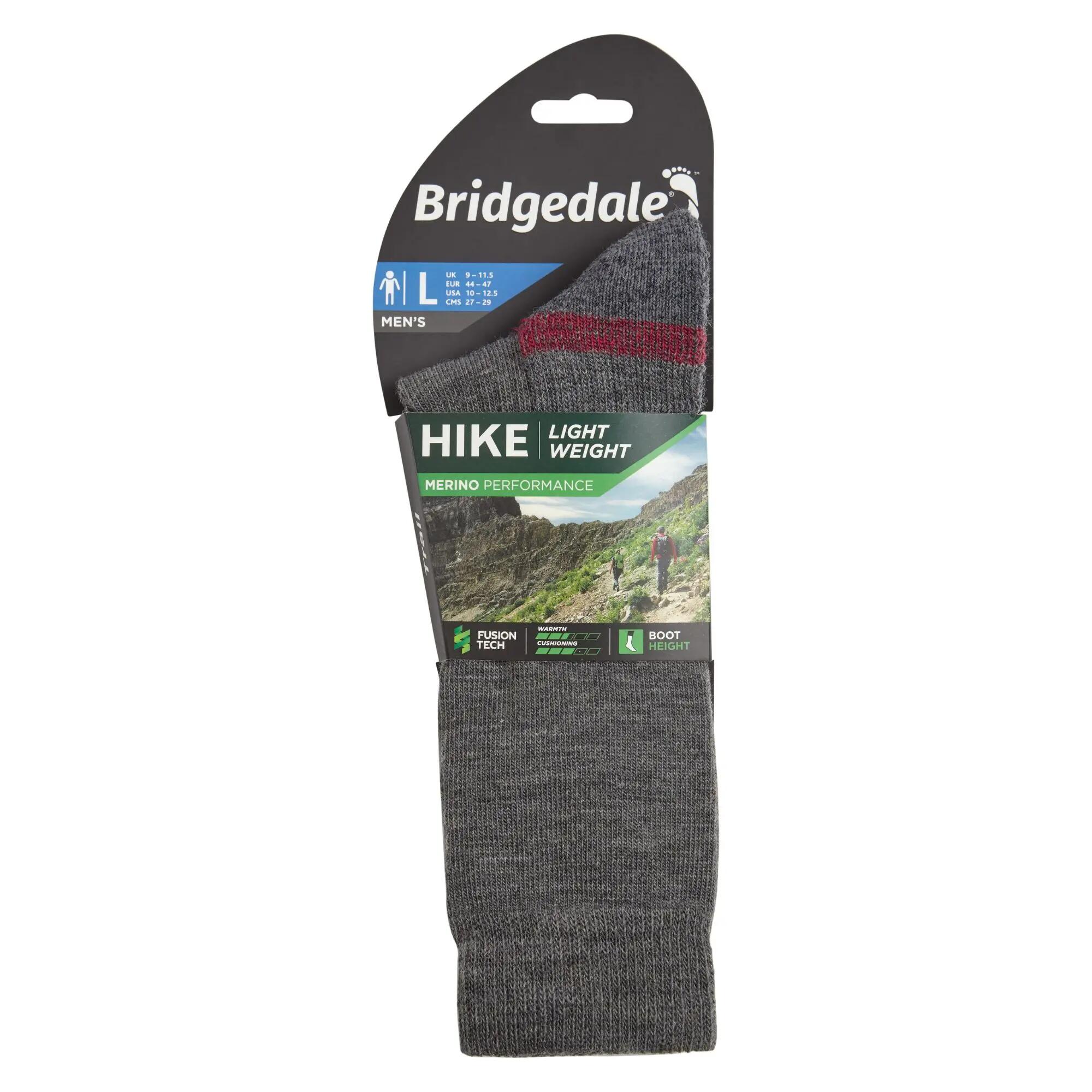 Bridgedale Men's Hike Lightweight Merino Performance Socks -  4