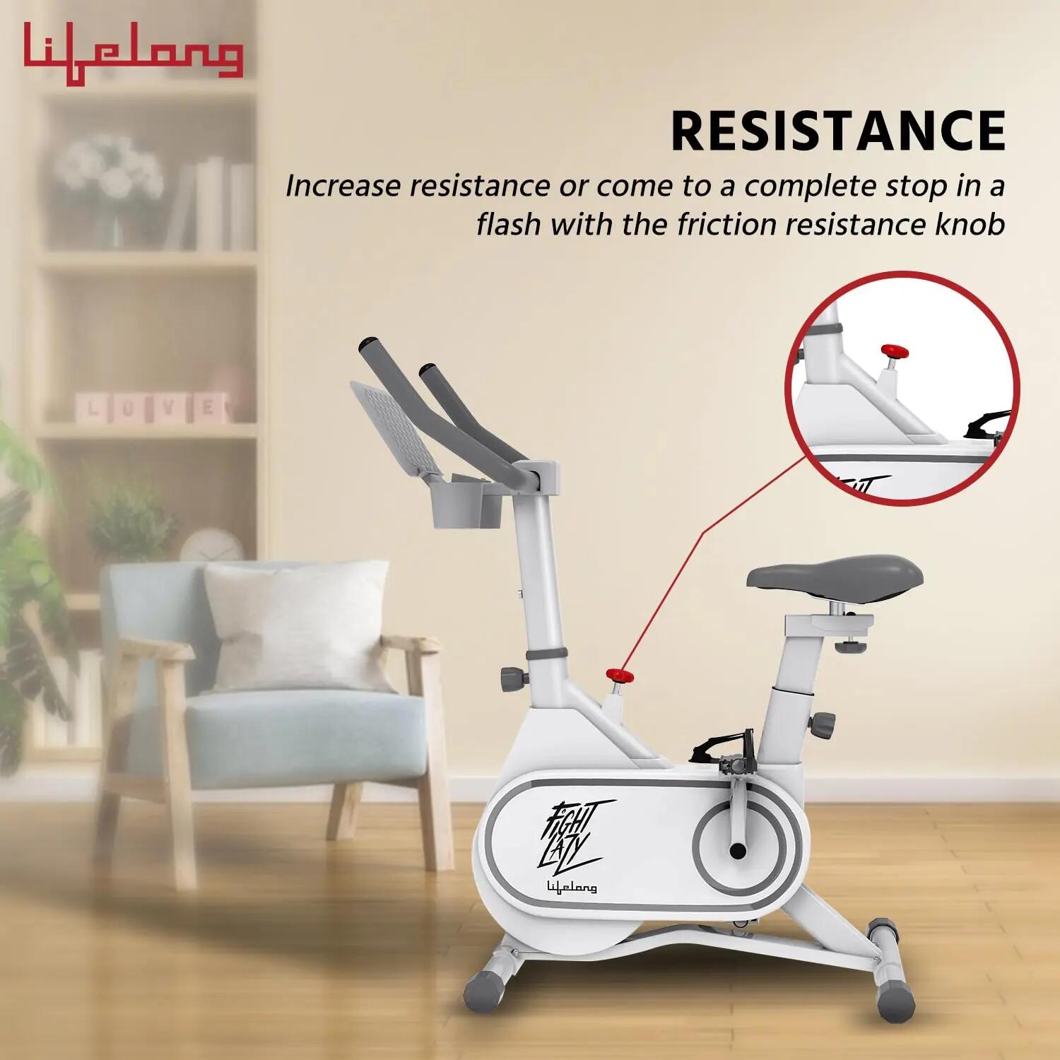 FitPro Spin Bike 7kg Flywheel Heart Rate Sensor 120kg -  3