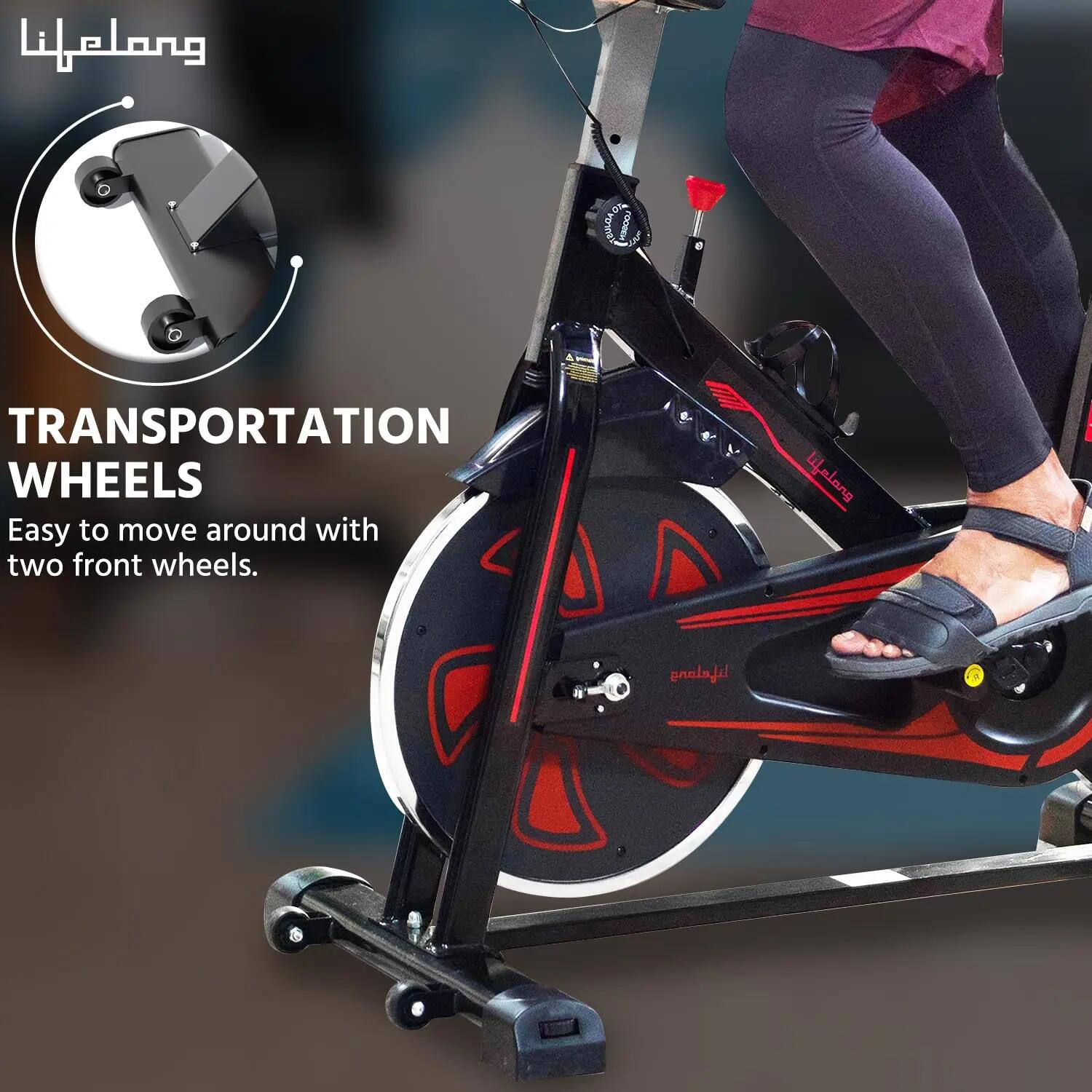 FitPro Spin Bike 6-8kg Flywheel LCD Heart Rate 120kg -  4