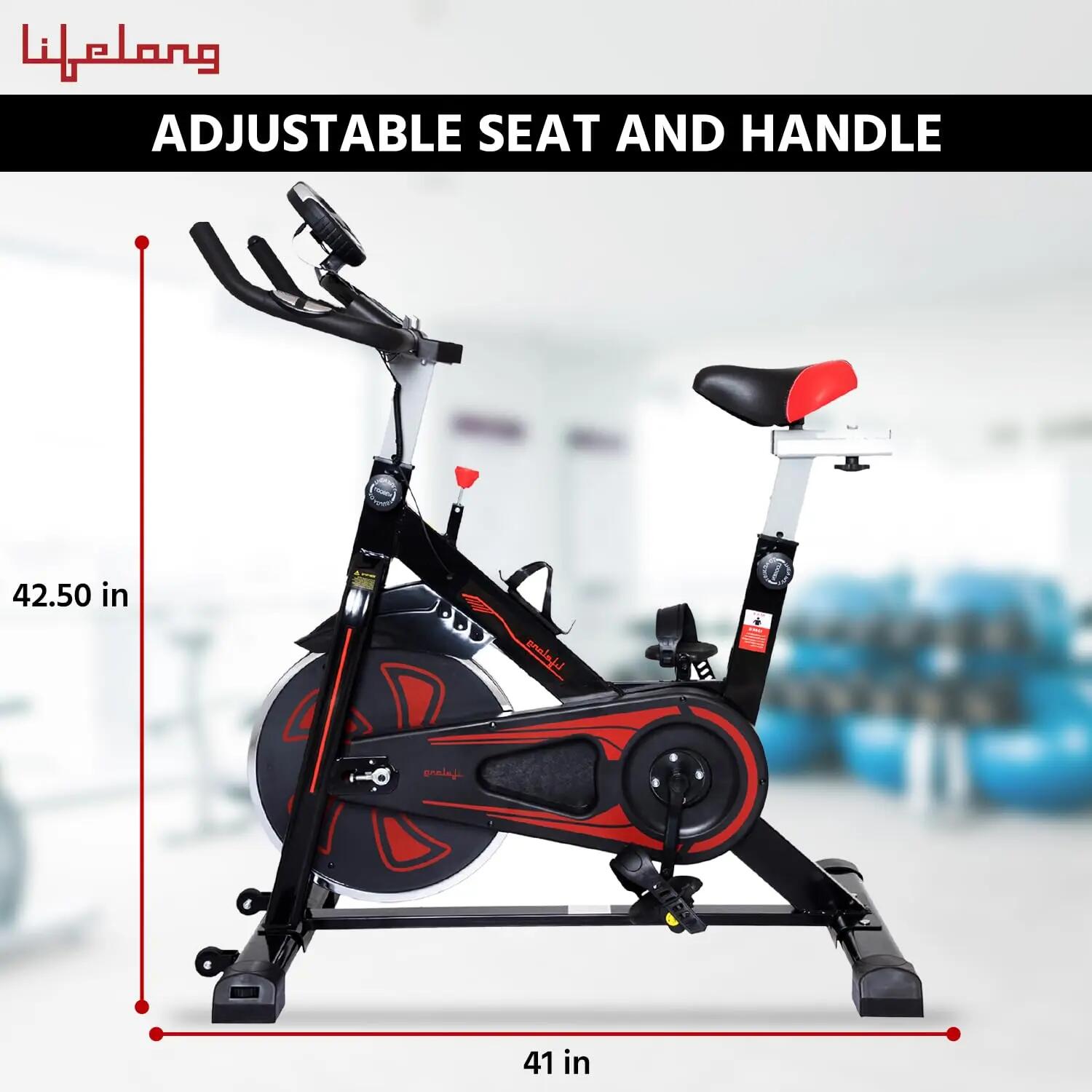 FitPro Spin Bike 6-8kg Flywheel LCD Heart Rate 120kg -  2