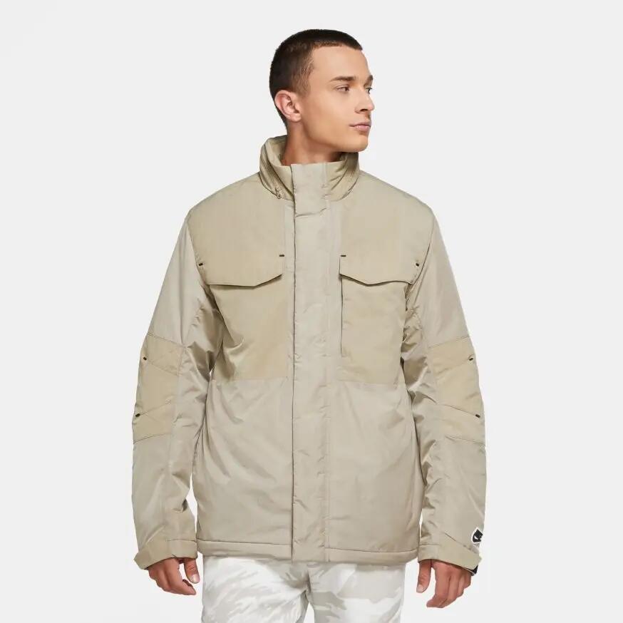 Chaqueta Nike Sportswear Synthetic Fill Down Mystic Stone Beige / Negro 3/4