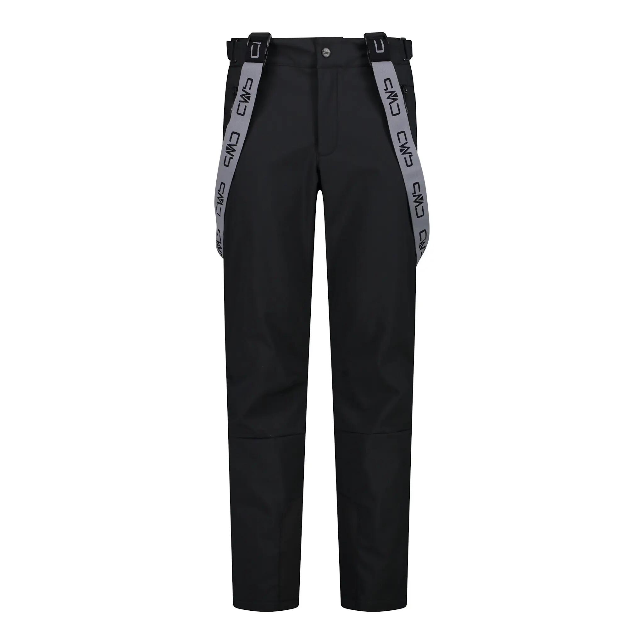 Broek bergwandelen Heren Man Ski Salopette Soft Shell - zwart 3/6