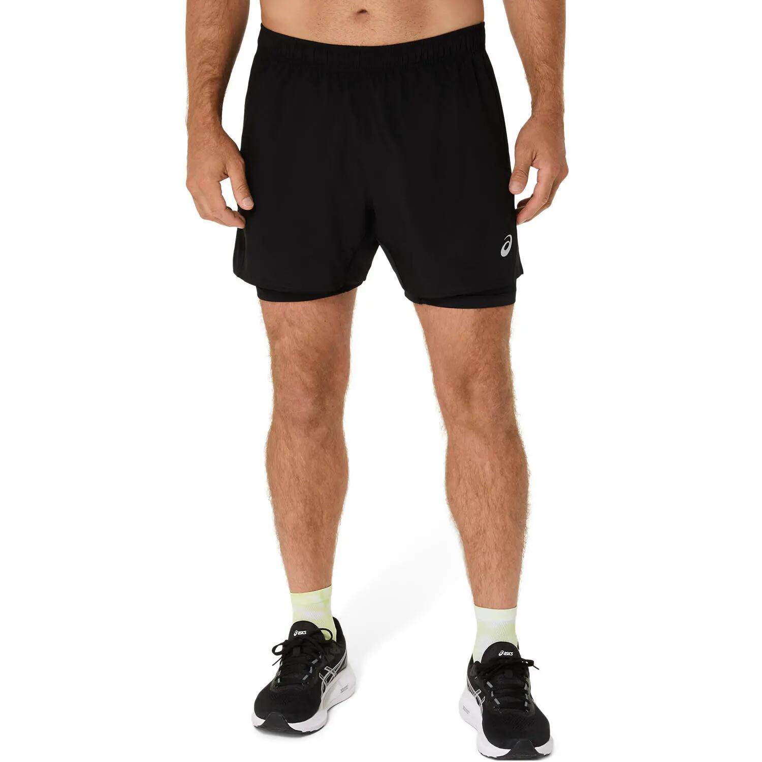 Calções desporto homem 2in1 Road 5in Short - preto 5/6