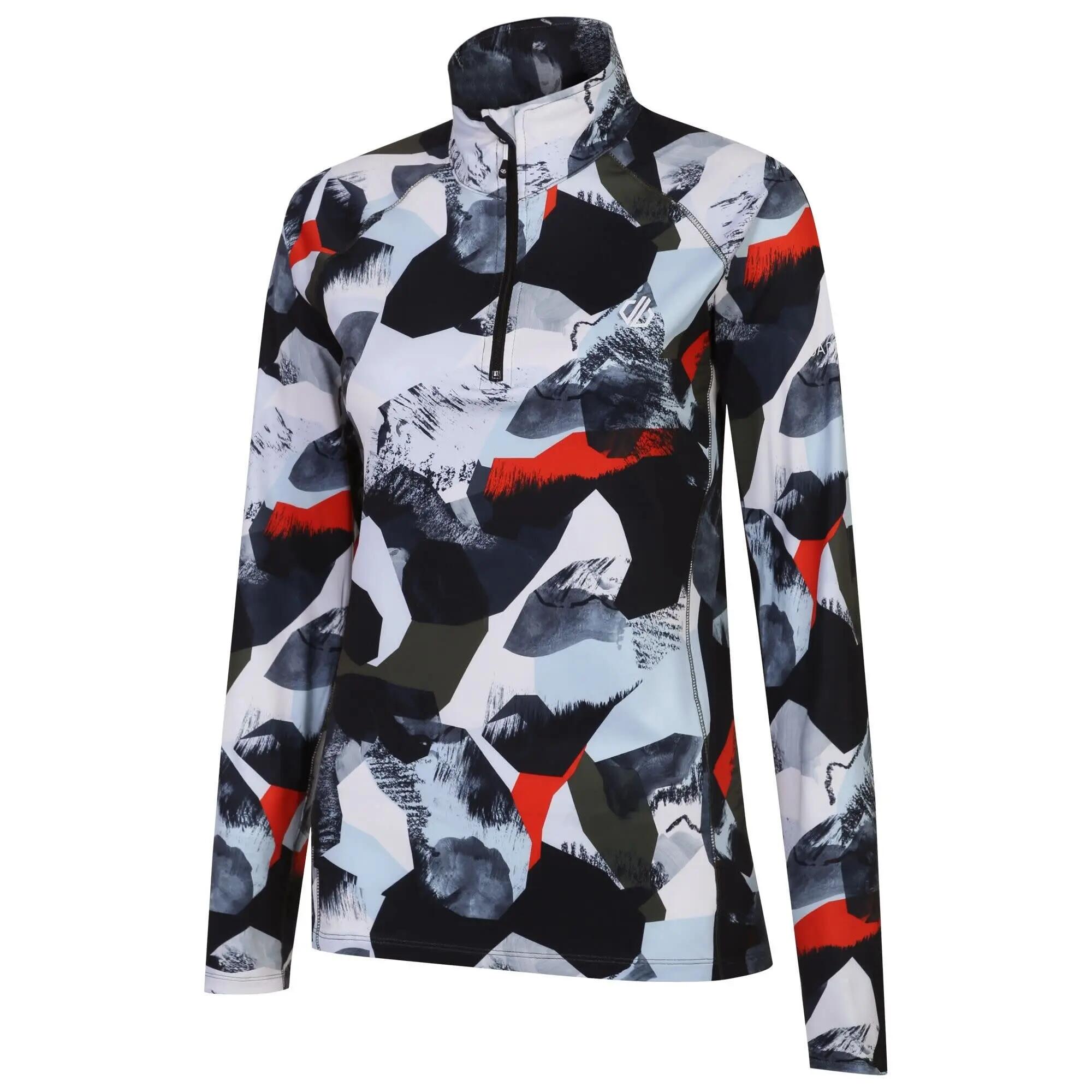 Polaire randonnée femme Divulge Core Str -LichGrnAbstr - noir 4/6