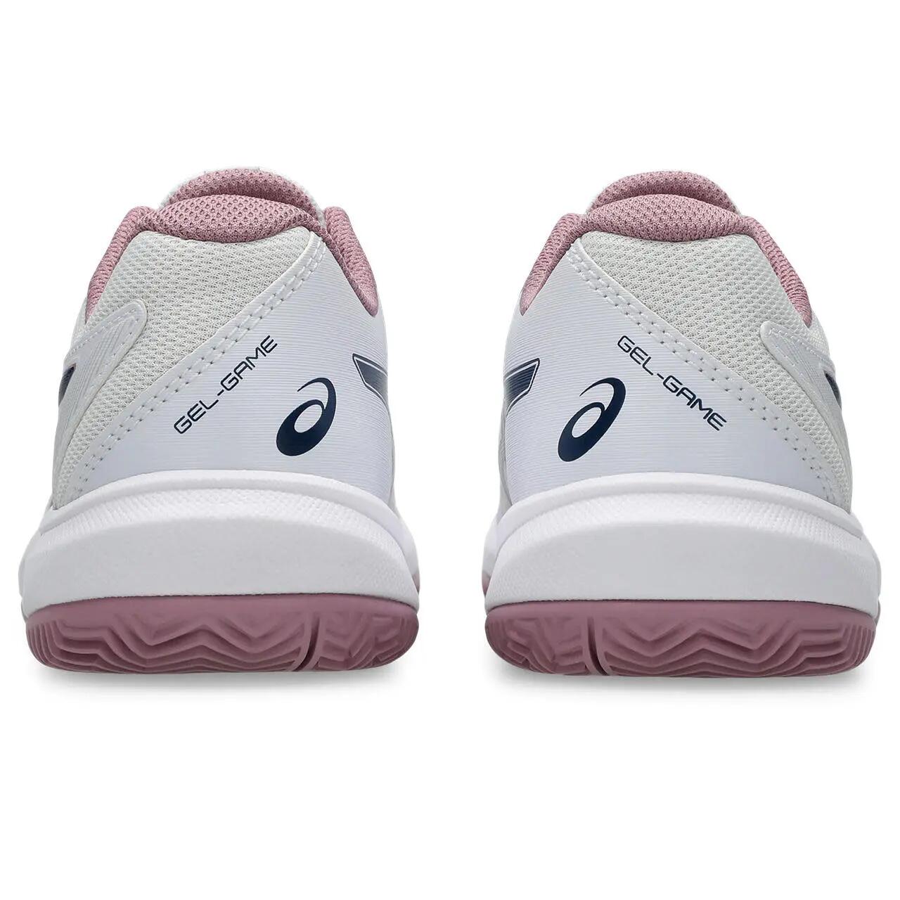 Padel- en tennisschoenen Kinderen Gel-Game 9 GS Clay/OC - wit 5/7
