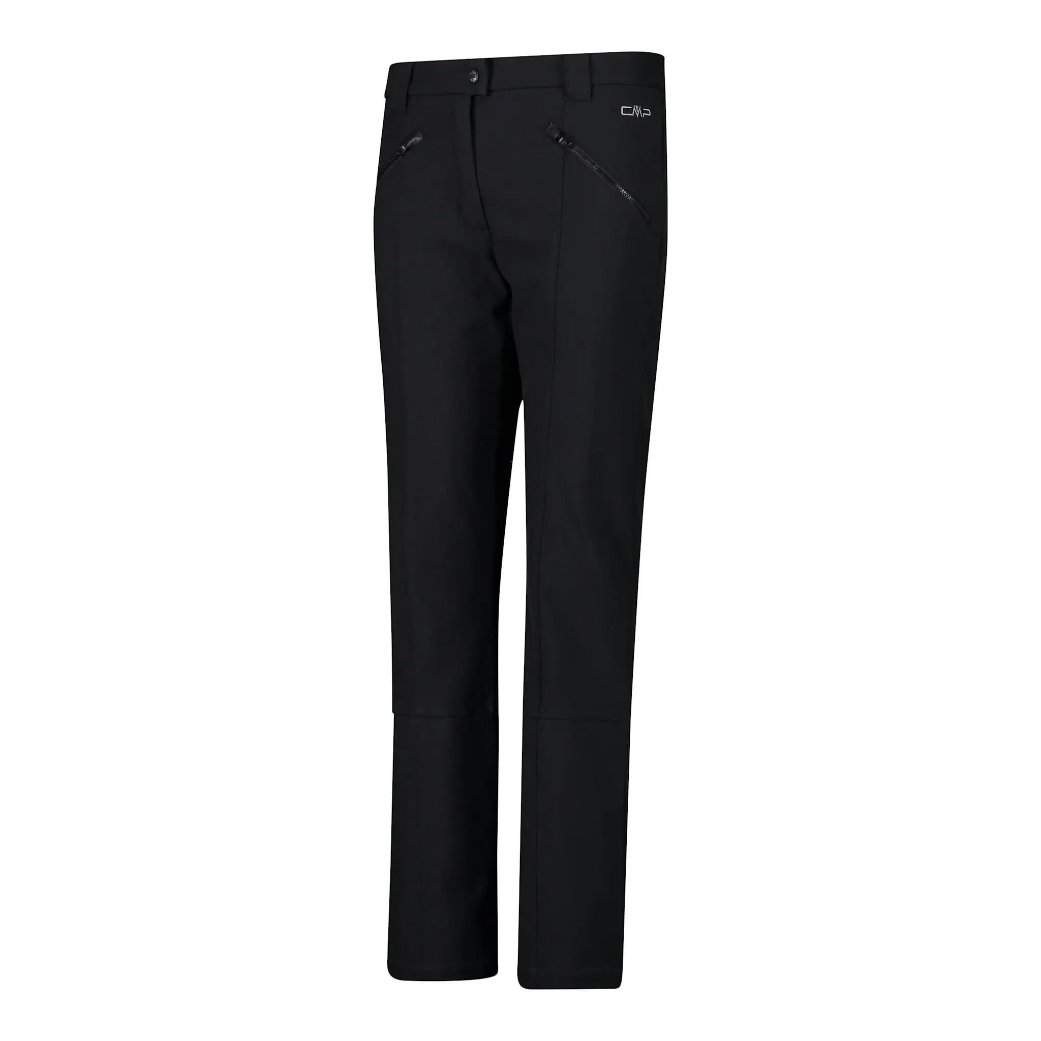 Pantalón montaña mujer Pant with inner gaiter - negro 3/4