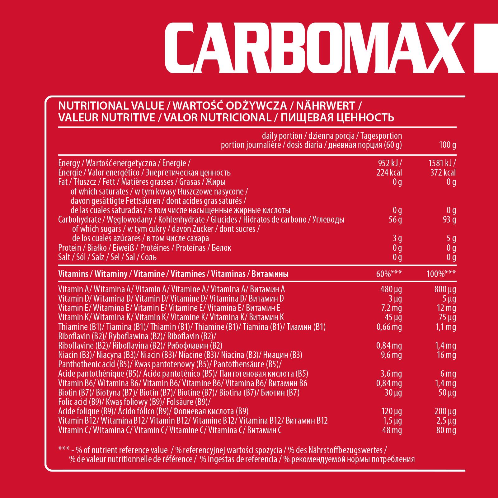 Activlab CarboMax Energy Power Dynamic (3000g) Strawberry 5/5