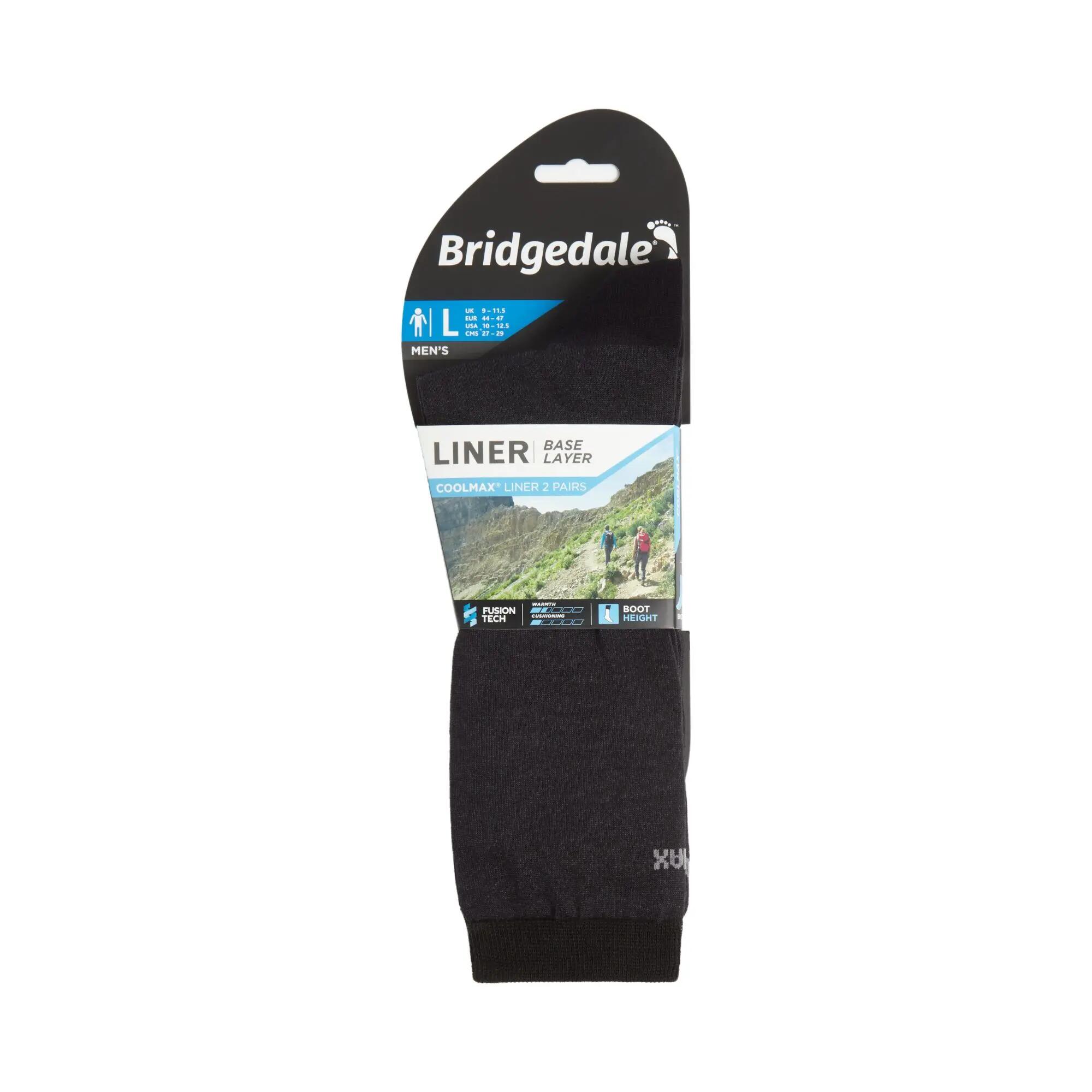 Bridgedale Men's Base Layer Coolmax® Liner Twin Pack Socks -  4