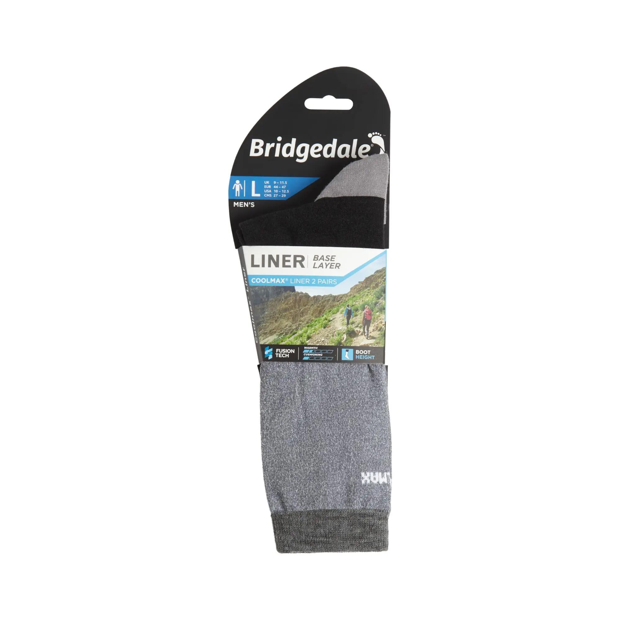 Bridgedale Men's Base Layer Coolmax® Liner Twin Pack Socks -  4
