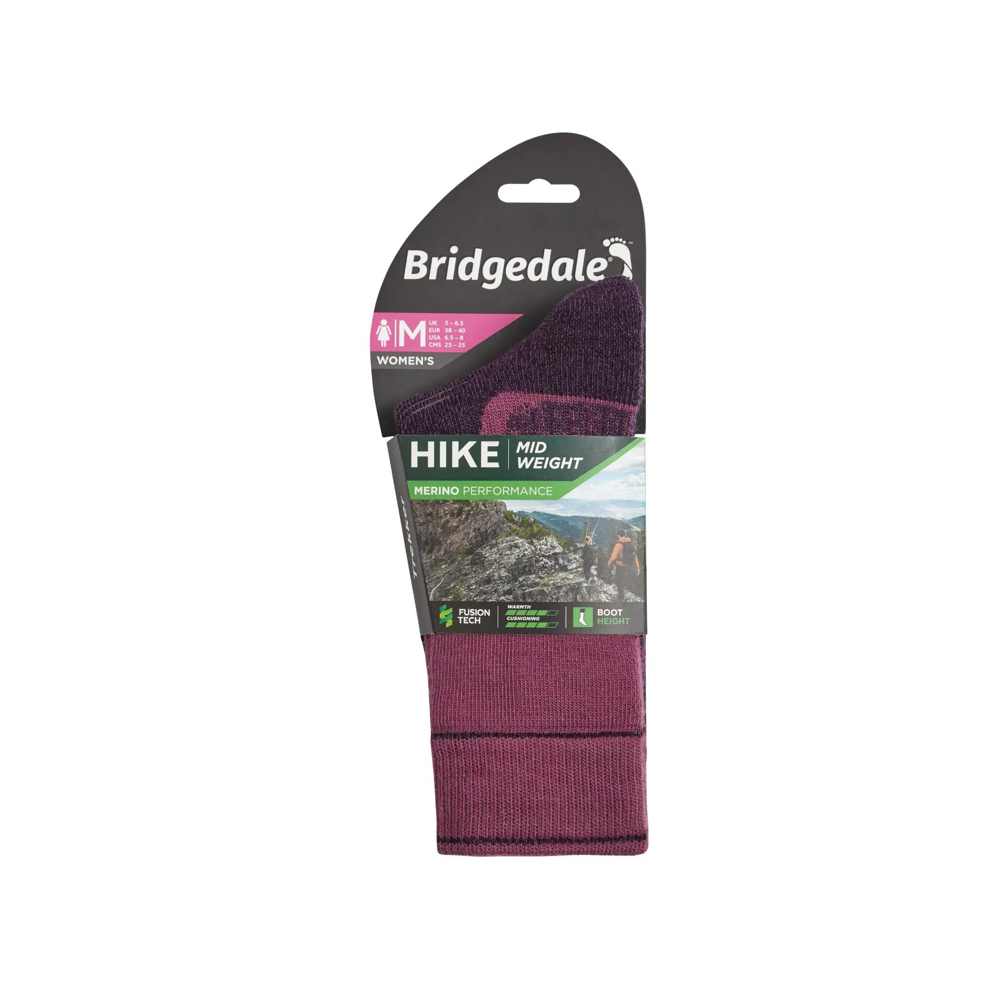 Bridgedale Women's Hike Midweight Merino Performance Socks -  4