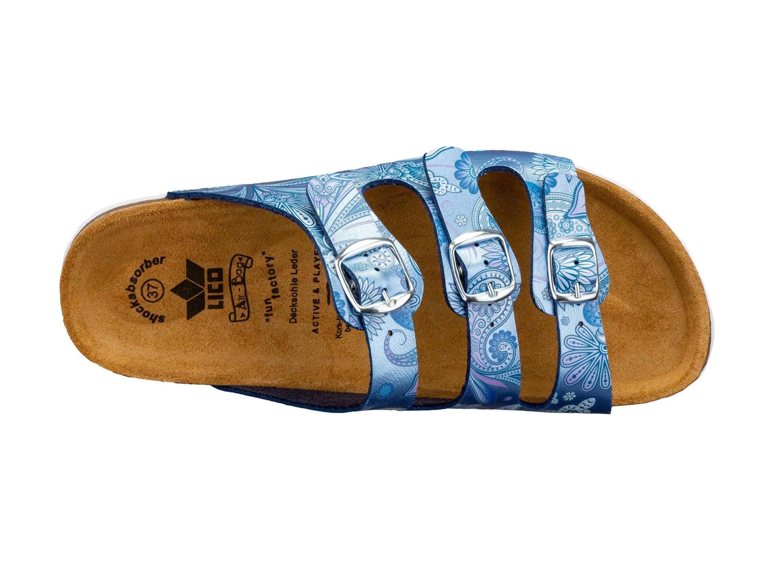 LICO Bioline Lady Power pantofola donna con fibbie regolabili 5/6