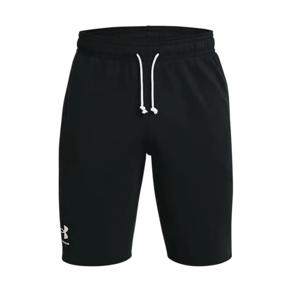 Pantaloncini Terry Francese Uomo Under Armour Rival Nero 2/6