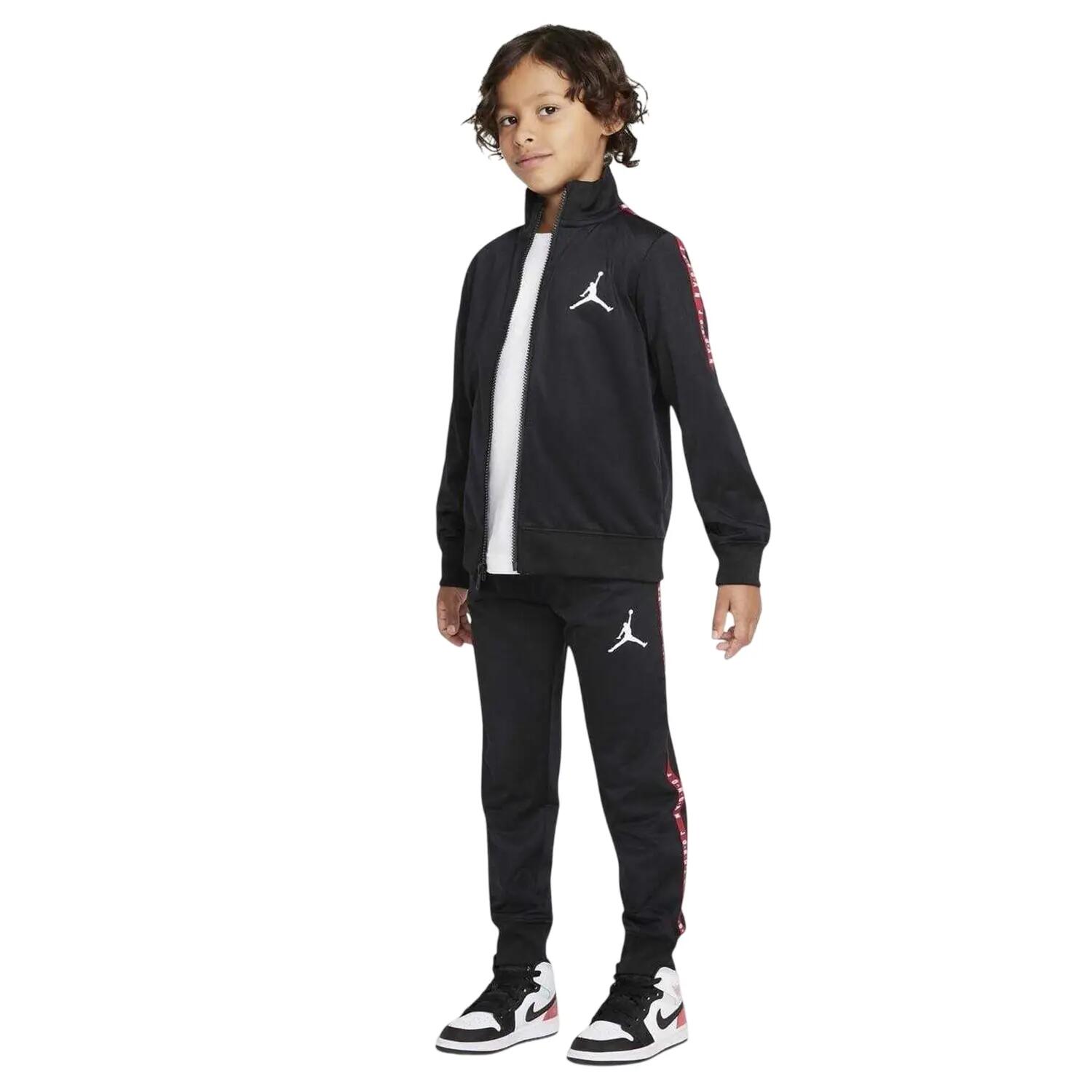 Set de Chándales Diseño Logotipo para Niños/Niñas Negro, Rojo 3/5