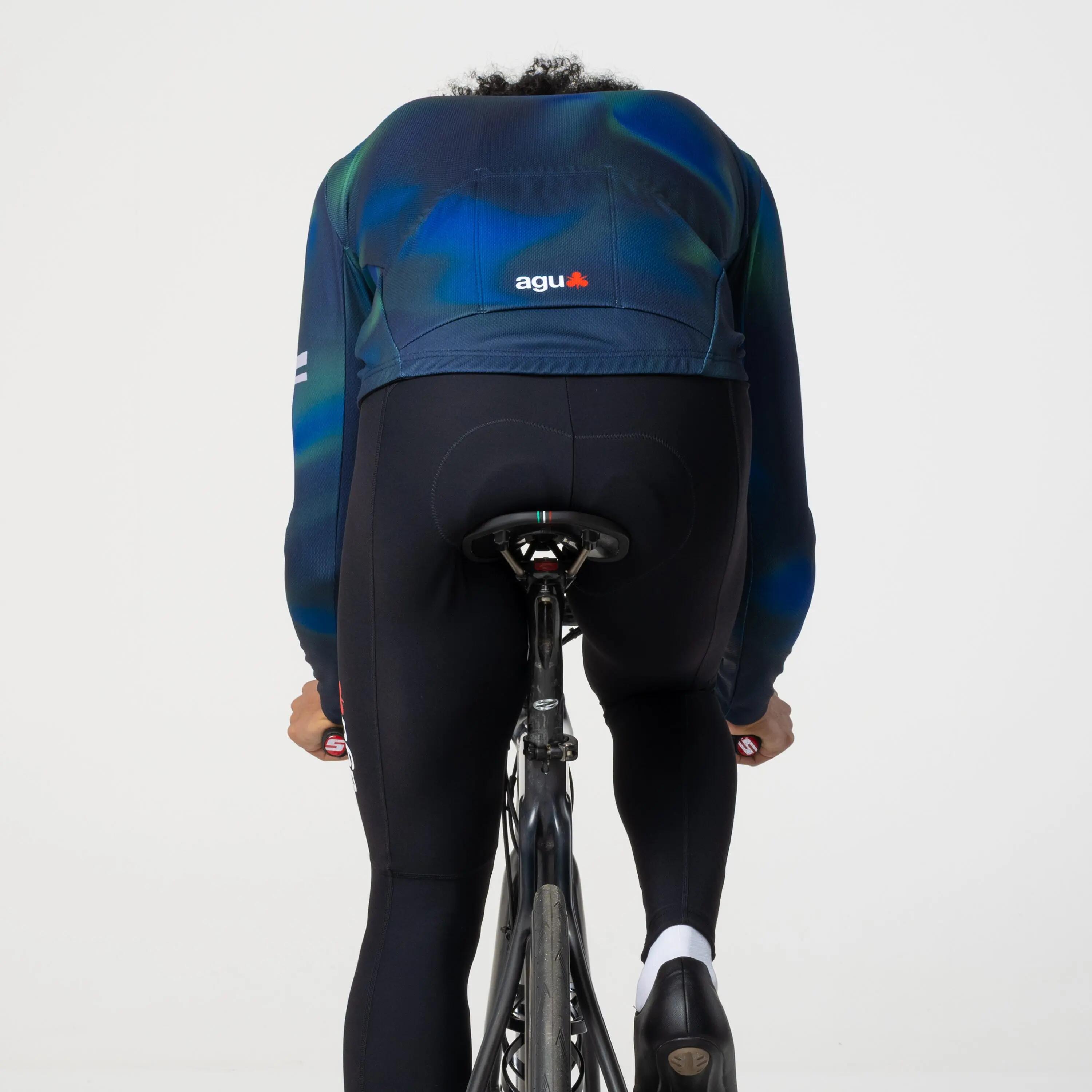Maglia uomo ciclismo gravel termica a maniche lunghe essential 5/7
