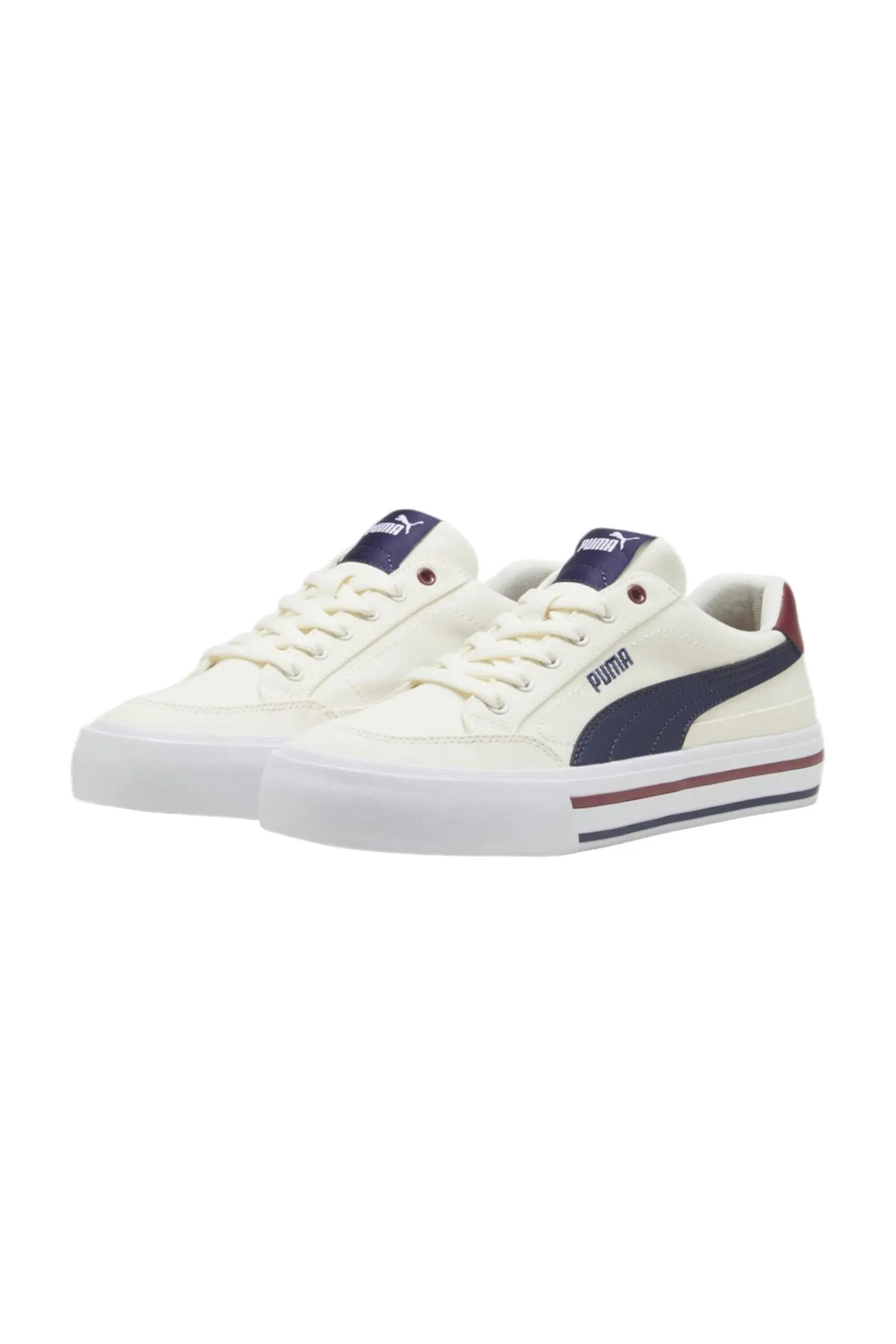 Puma Court Classic Vulc Fs Crema/azul Marino 3/4