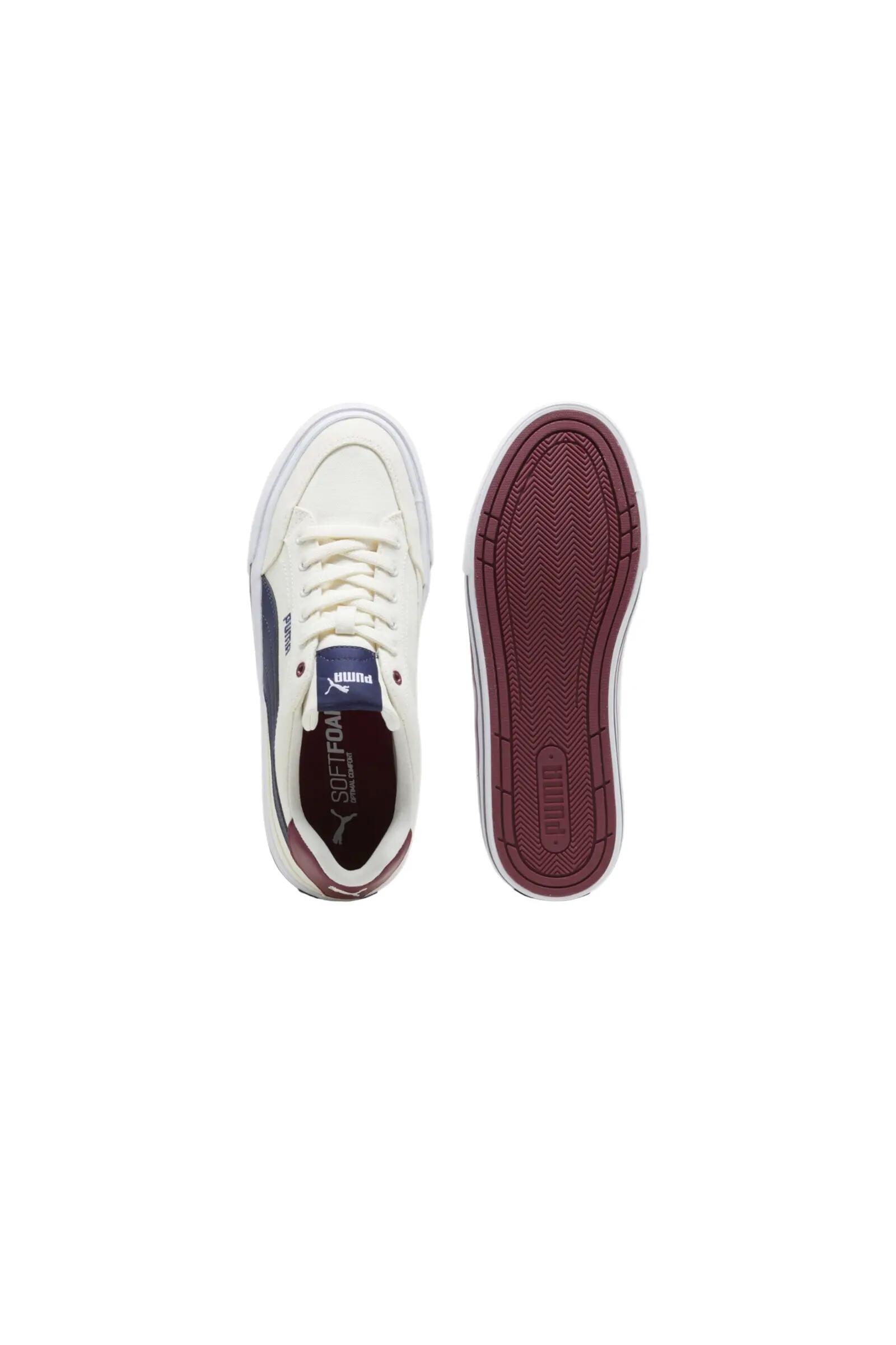 Puma Court Classic Vulc Fs Crema/azul Marino 2/4
