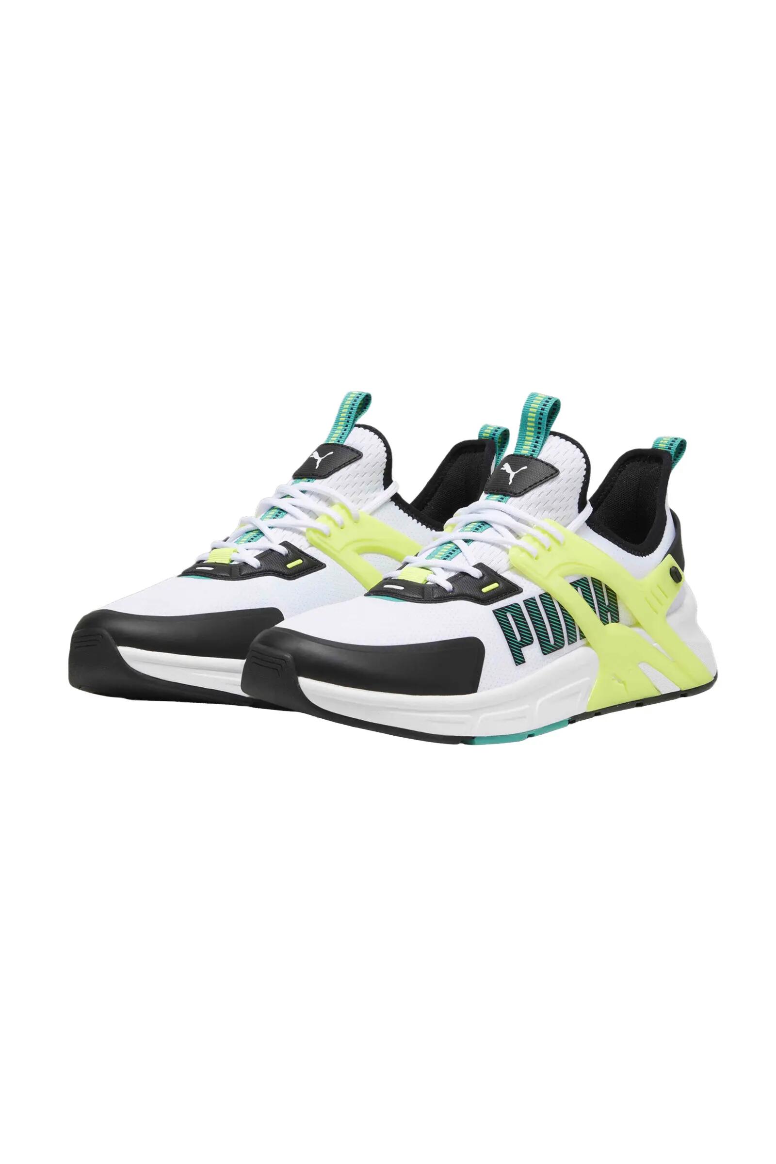 Puma Pacer + Blanco/verde 3/4