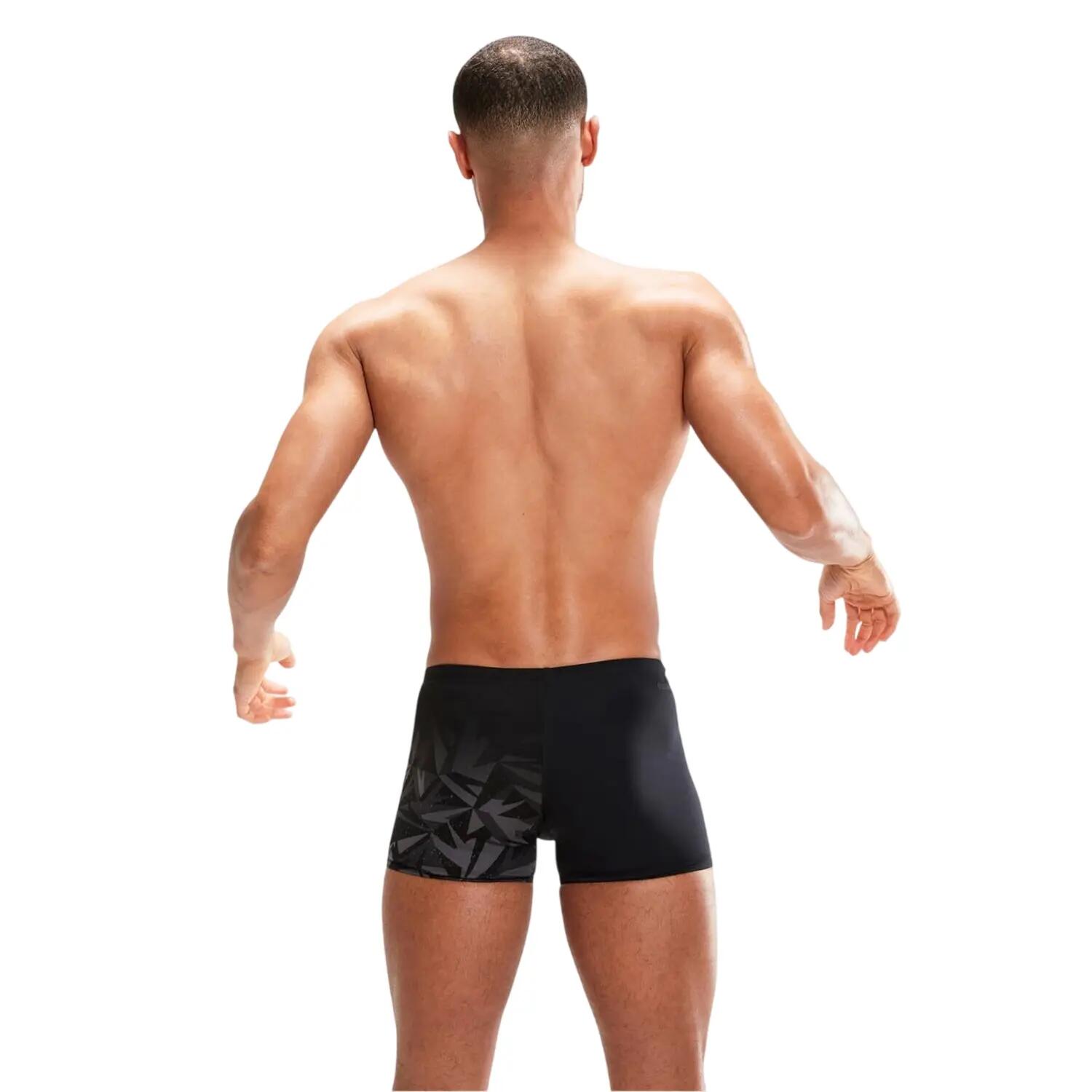 Costume Bermuda Geometrica Uomo Speedo Nero Grigio 3/5