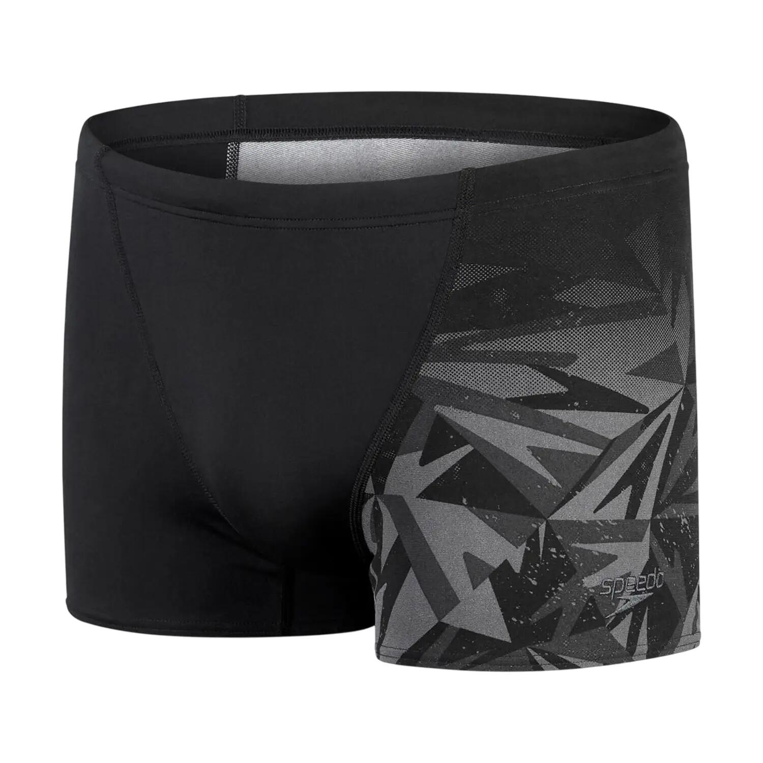 Costume Bermuda Geometrica Uomo Speedo Nero Grigio 2/5