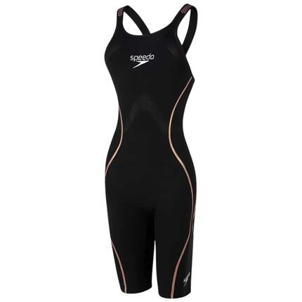Maillot De Bain 1 Pièce Long INTENT STREAMLINE Femme (Noir / Jaune Or)