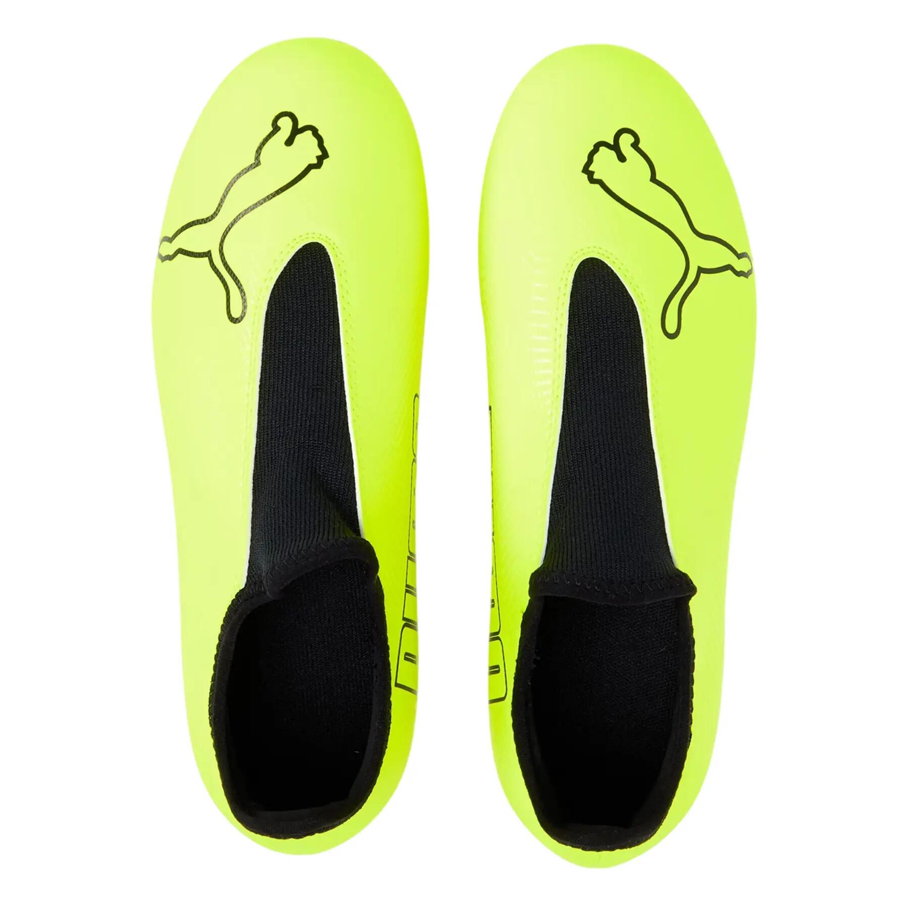 Chaussures Pour Astro Turf FINESSE Enfant (Jaune / Noir) 3/4
