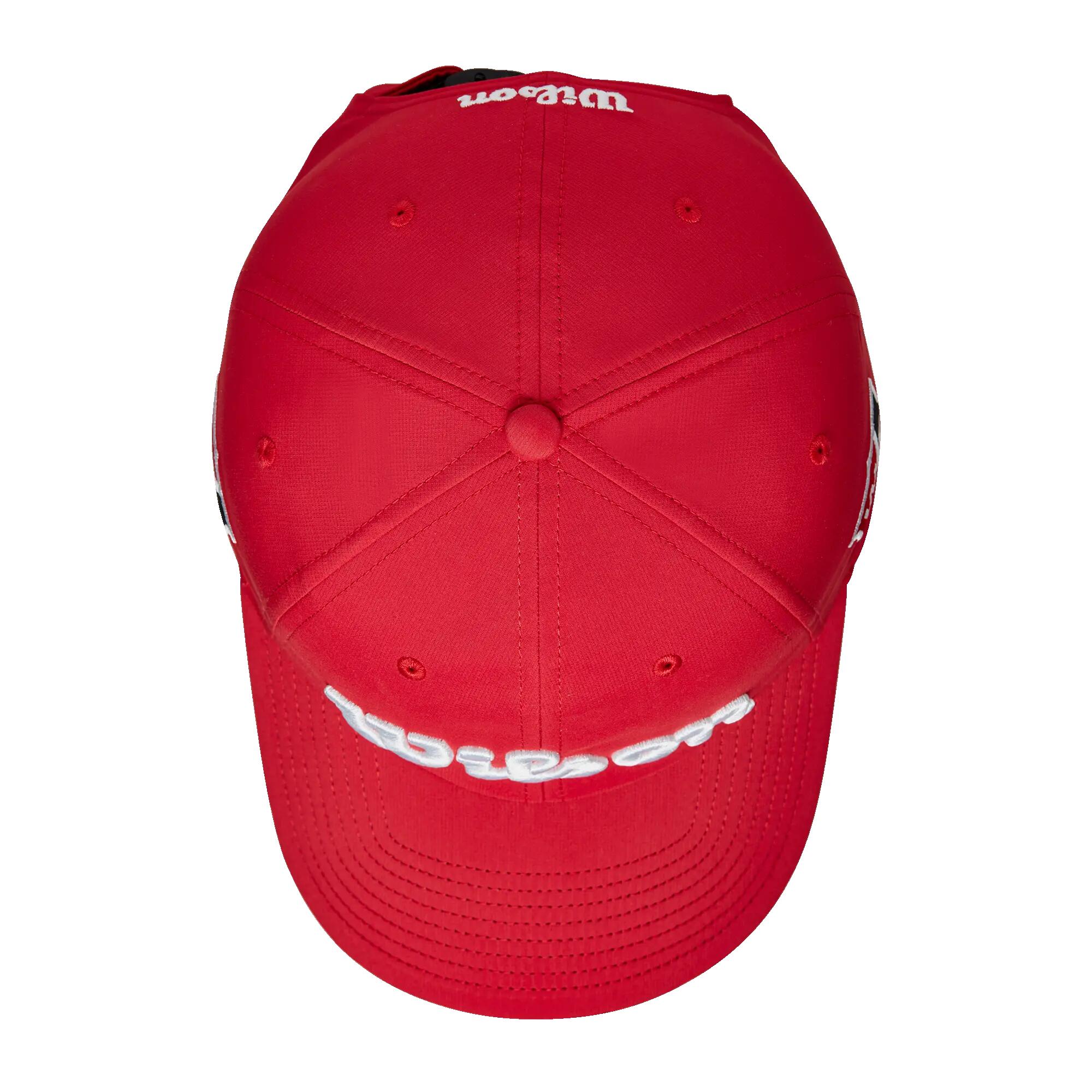 Casquette Wilson Pro Tour Rouge Blanc 4/6