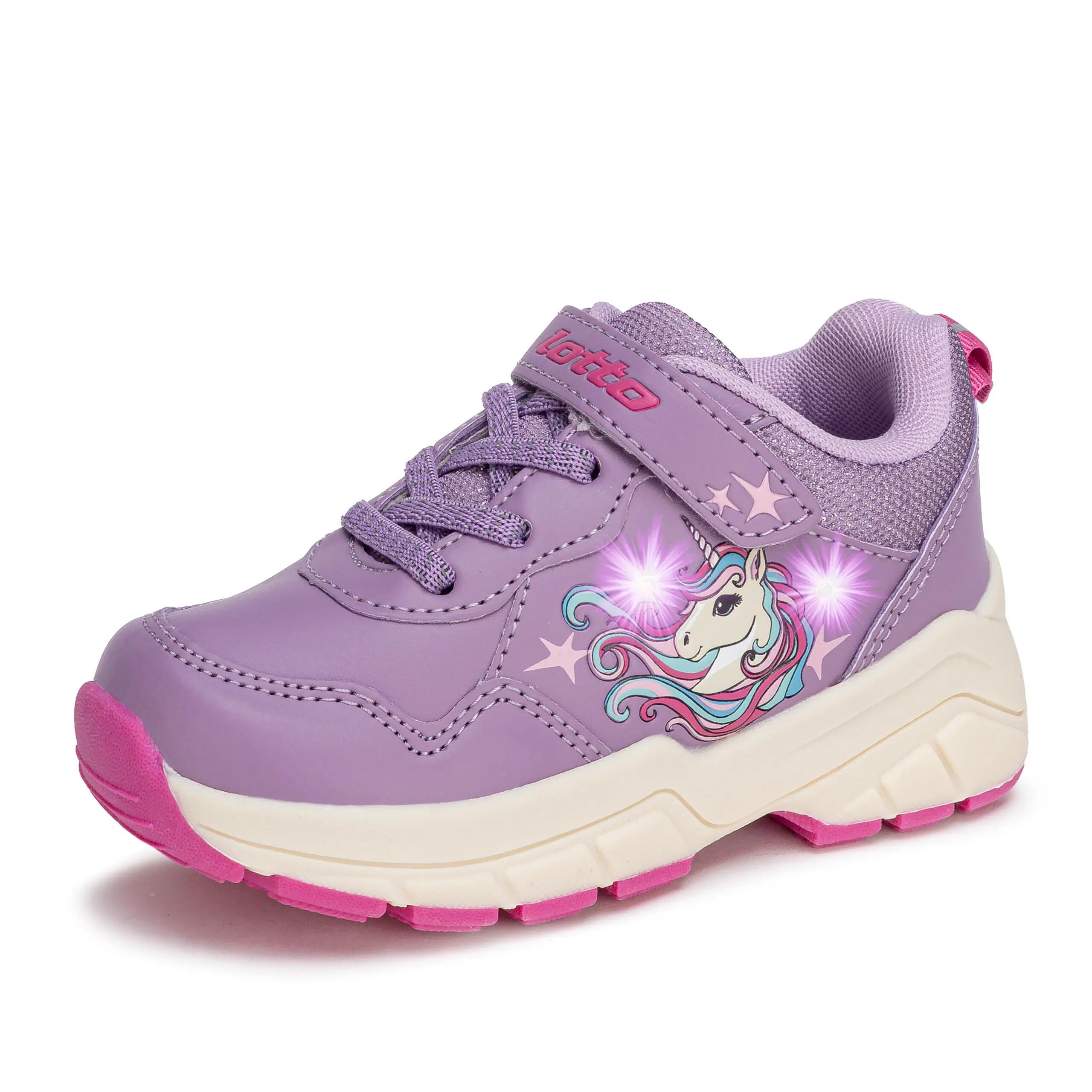 Buty dziecięce sportowe na rzep świecące led Lotto FULMINE 6/6