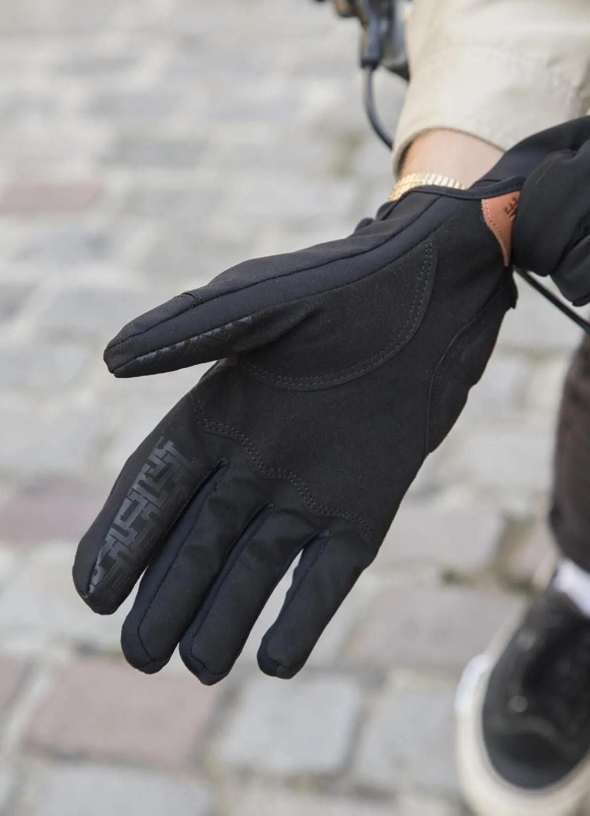 Winter-Fahrradhandschuhe Midweight Schwarz 3/3
