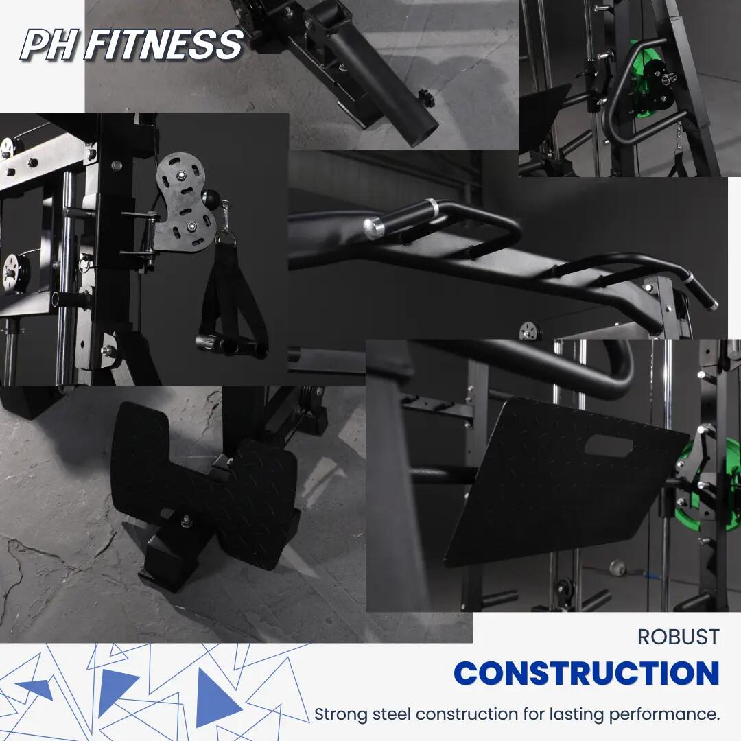 Premium Power Rack met Smith Machine en beenpers – 160 kg 4/10
