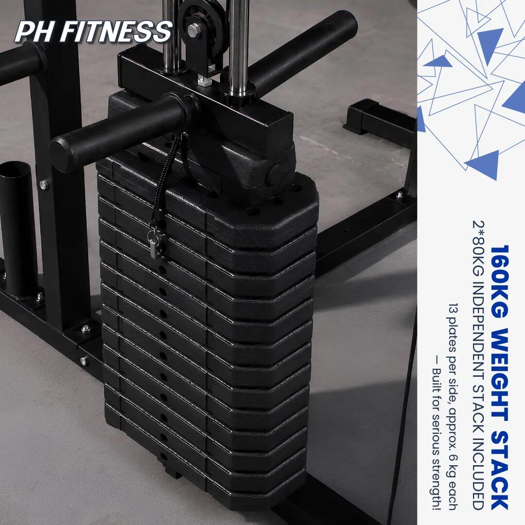 Premium Power Rack met Smith Machine en beenpers – 160 kg 3/10