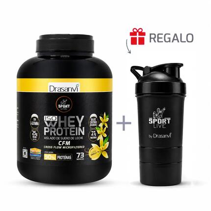 Whey Protein Isolate Sport Live - Sabor Vainilla - 2,2Kg - DRASANVI