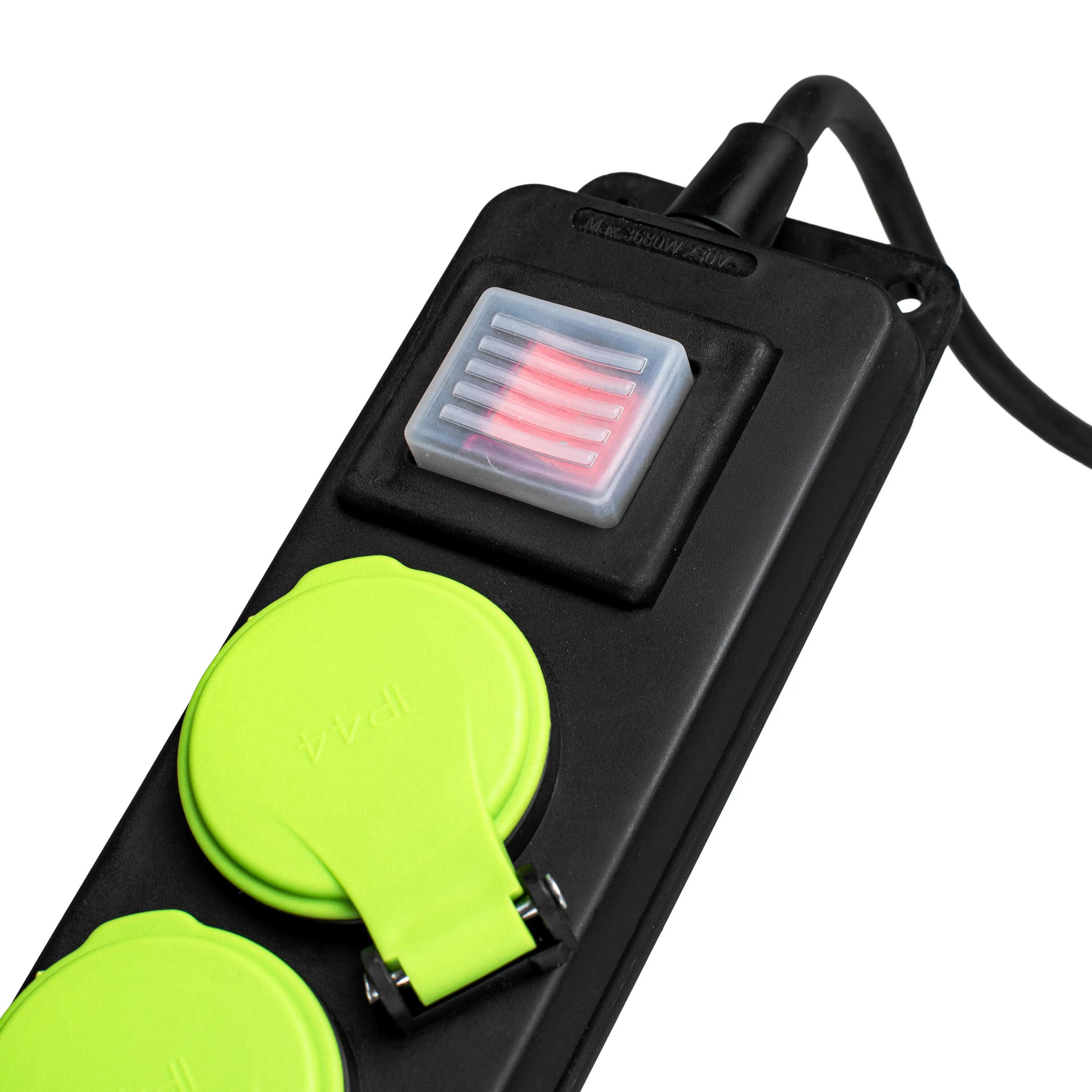 Extensão elétrica para camping Vayox VA0376 3x1,5mm² 3 tomadas IP44 7/15
