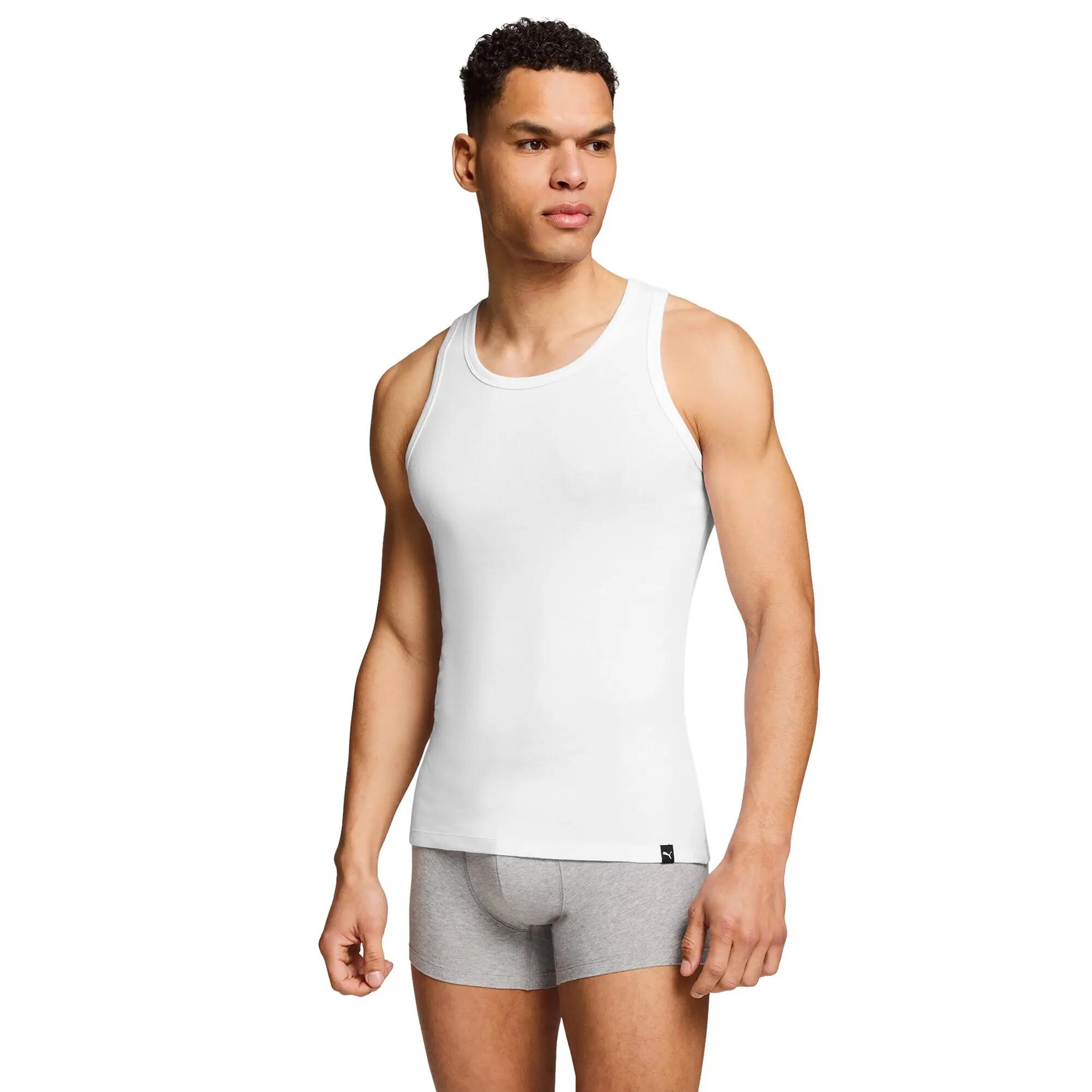 Chaleco Hombres Lote de 2 Elástico-Tank Top 2P 5/7