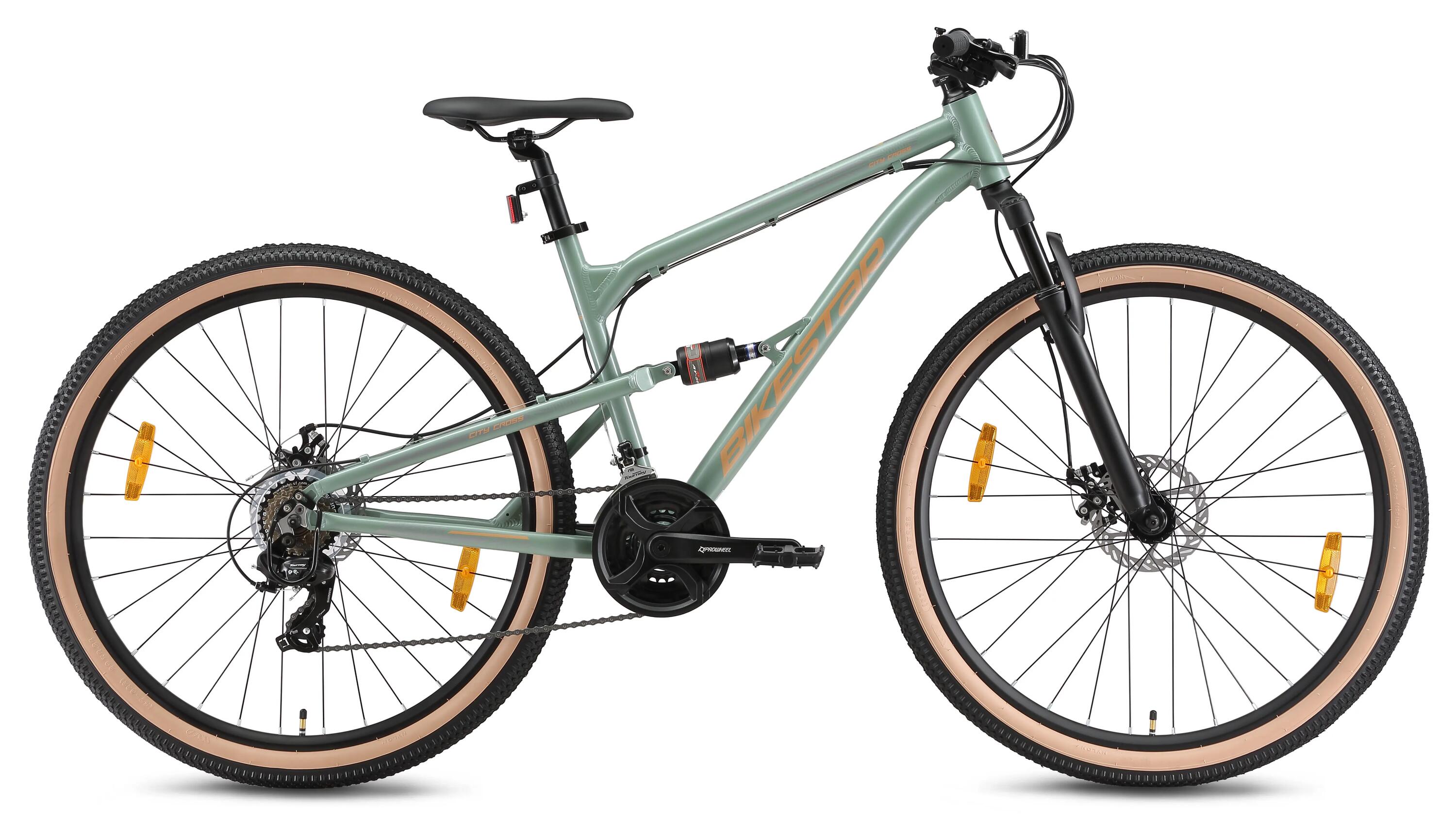 MTB fiets 29" aluminium, volledig geveerde, 21 versnellingen, schijfremmen 2/14