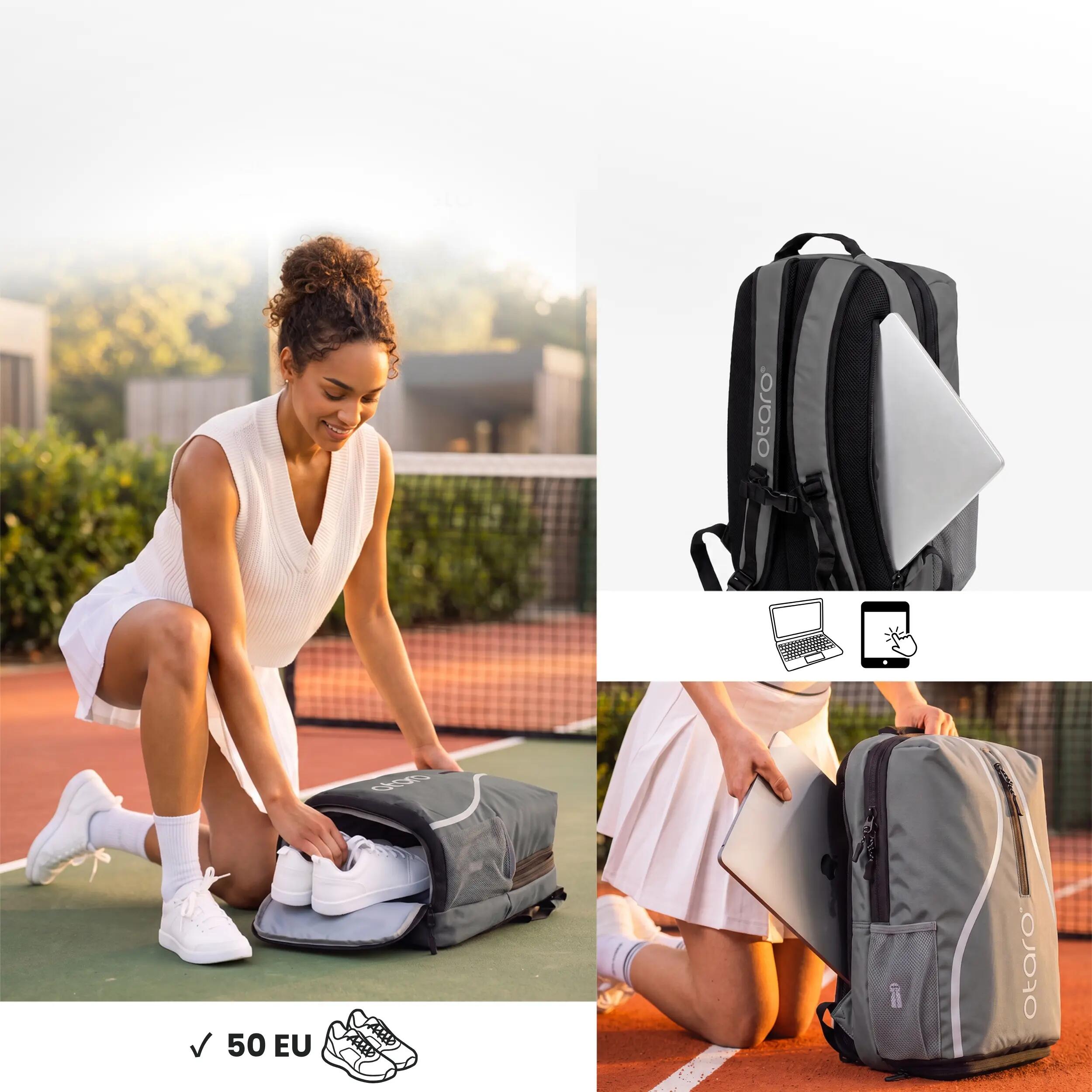 Tennis-rugzak 1-2 racket | Classic 30L - Grijs 3/8